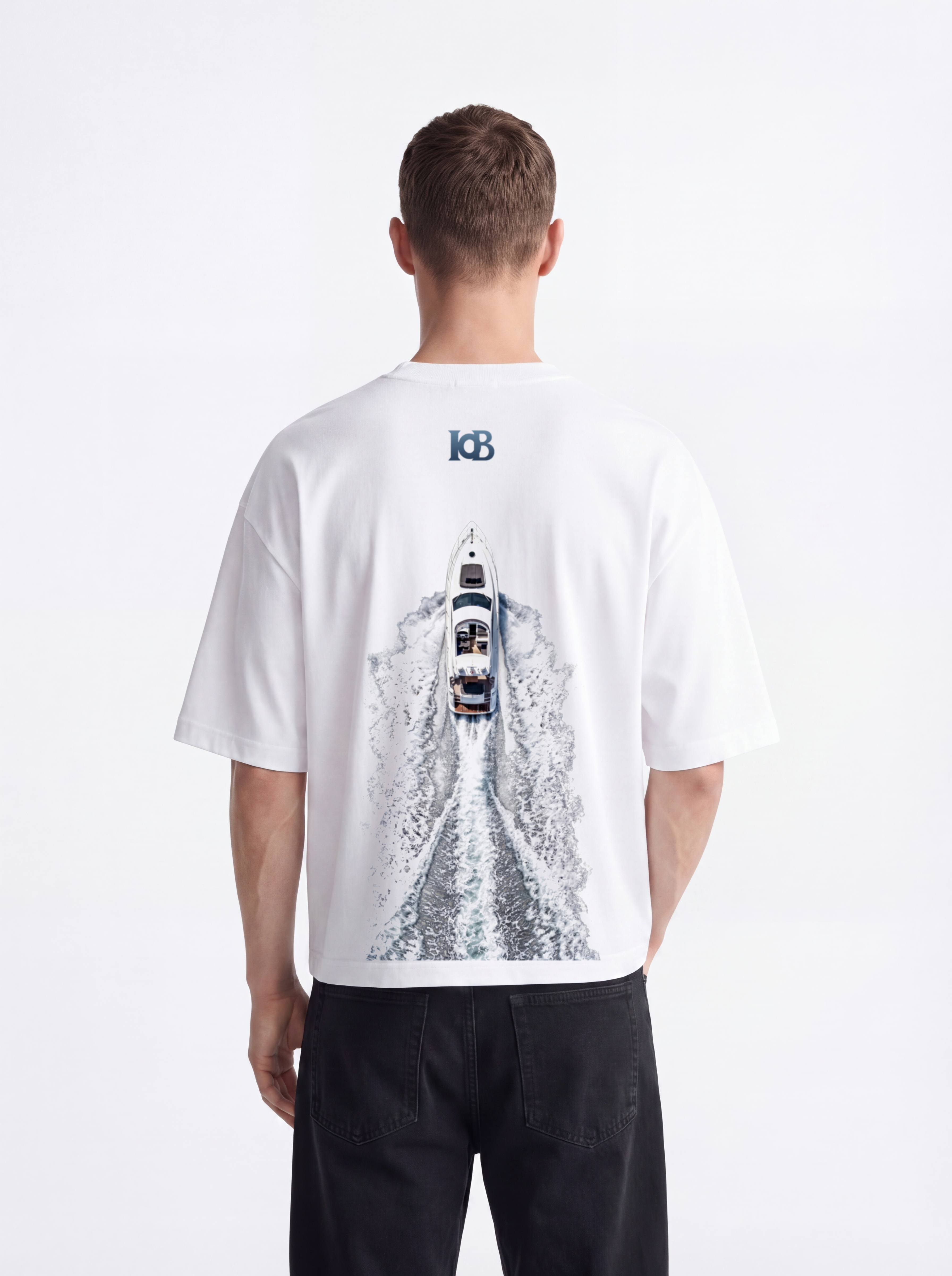 OVERSIZED TEE - Speed boat racing