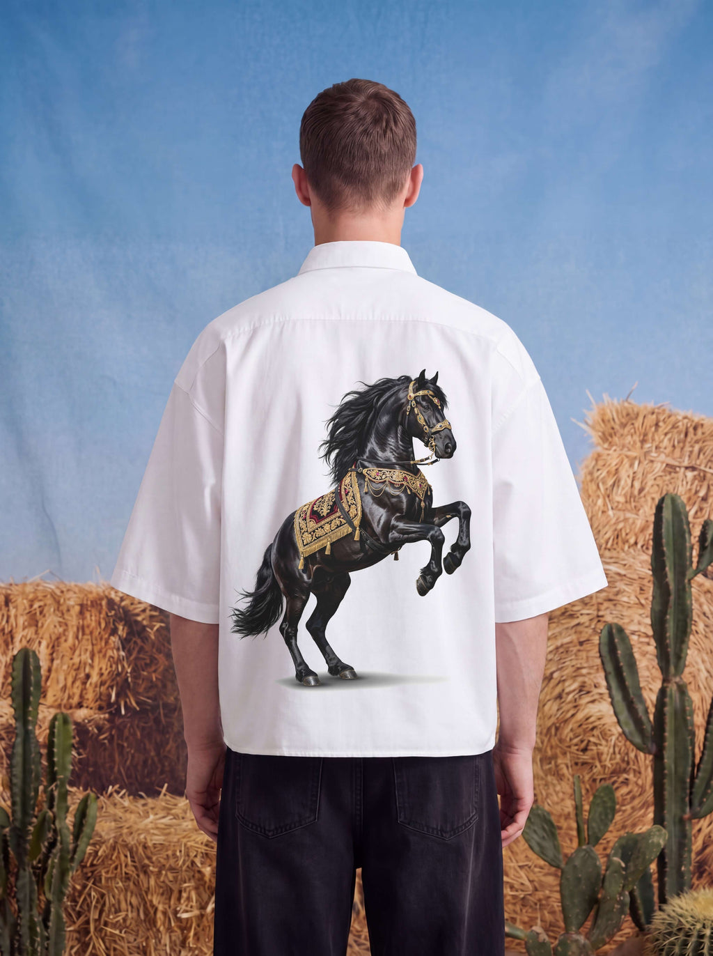 HALF SLEEVE SHIRT - Stallion rules