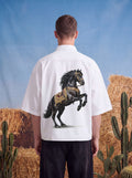 HALF SLEEVE SHIRT - Stallion rules