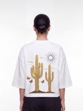 Women's OVERSZIED TEE - Desert cactus