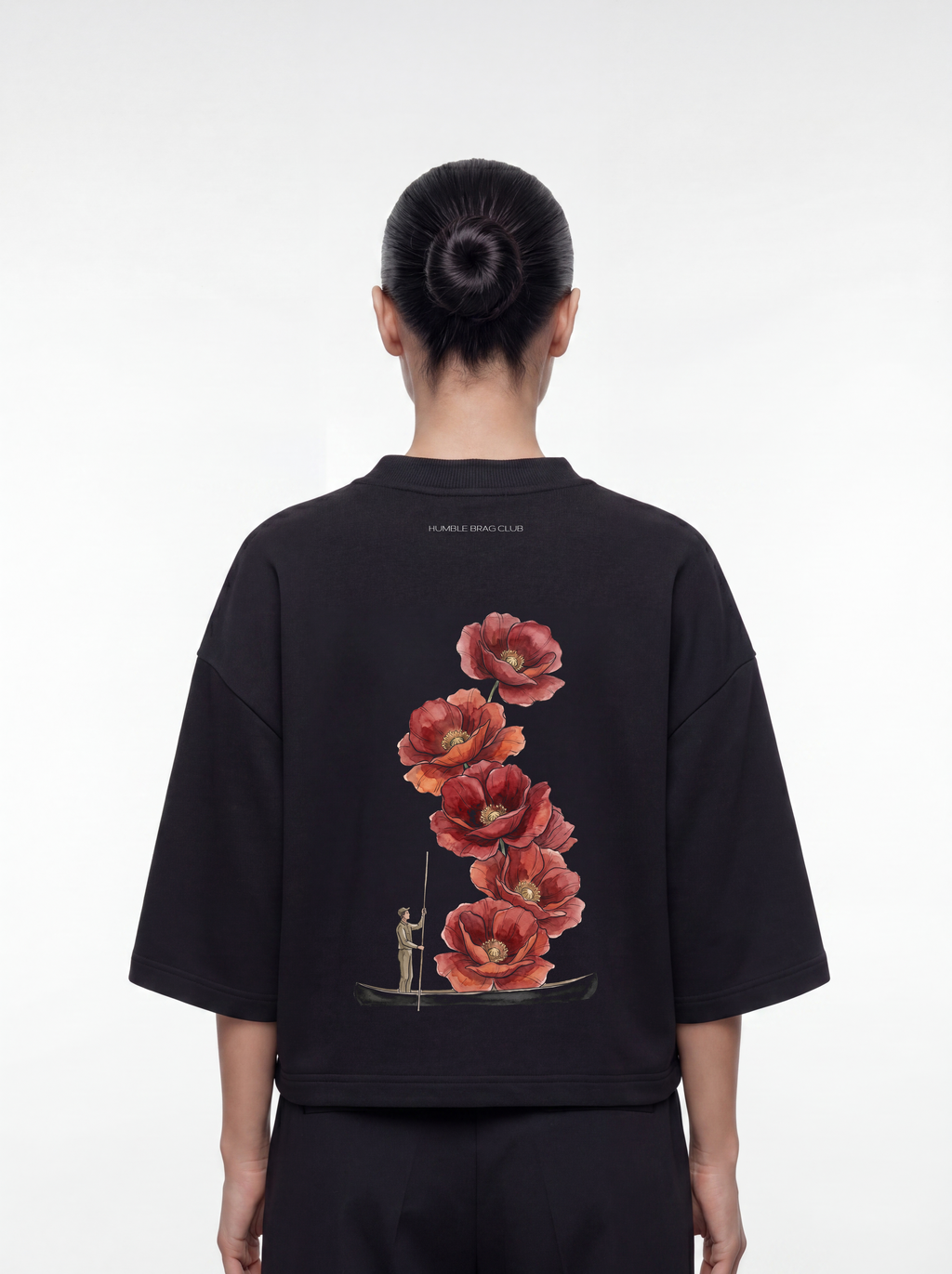 Women's OVERSZIED TEE - Poppy Drift