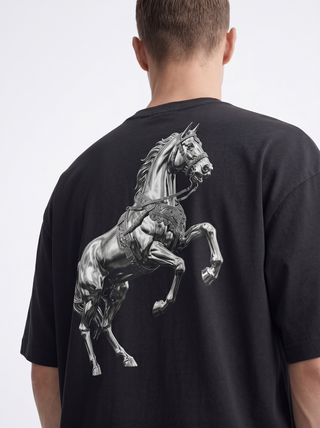 OVERSIZED TEE - Silver Horse