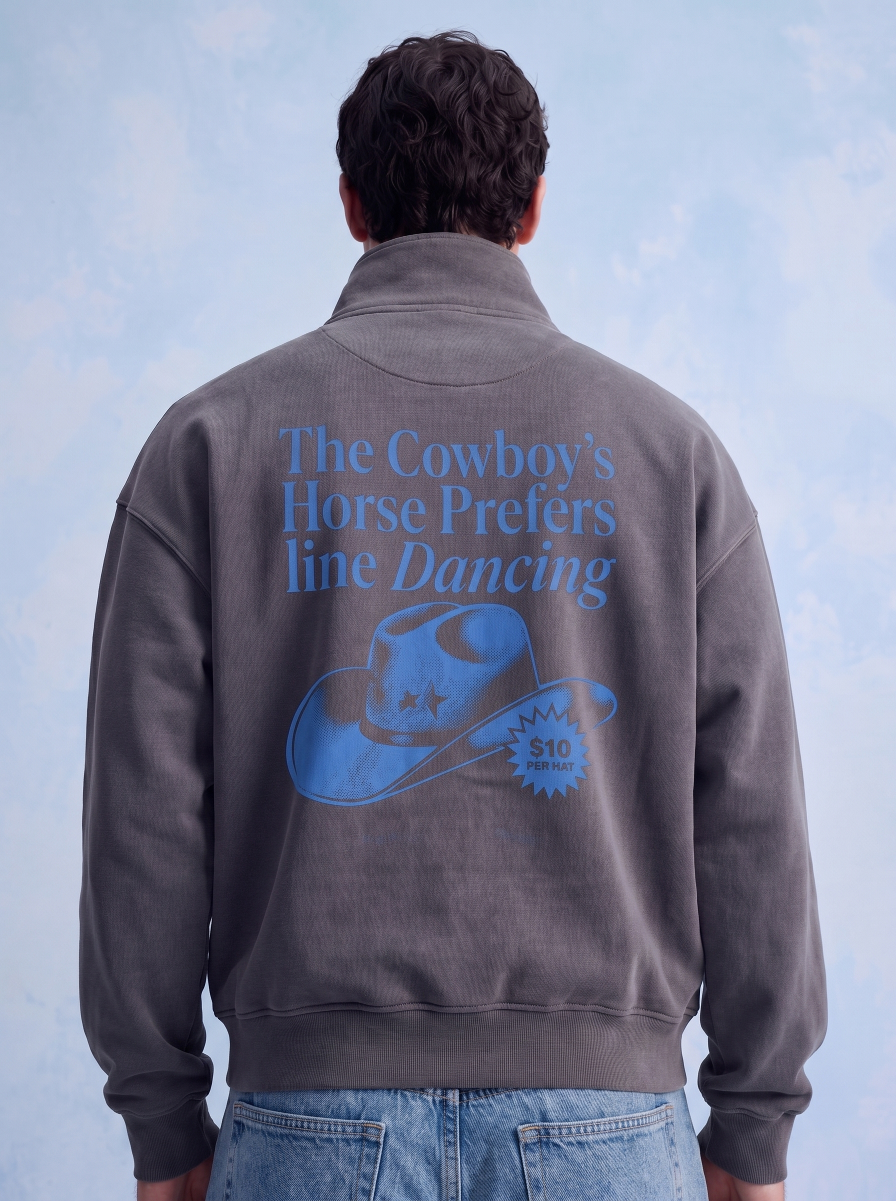 QUARTER ZIP - Cowboys Horse
