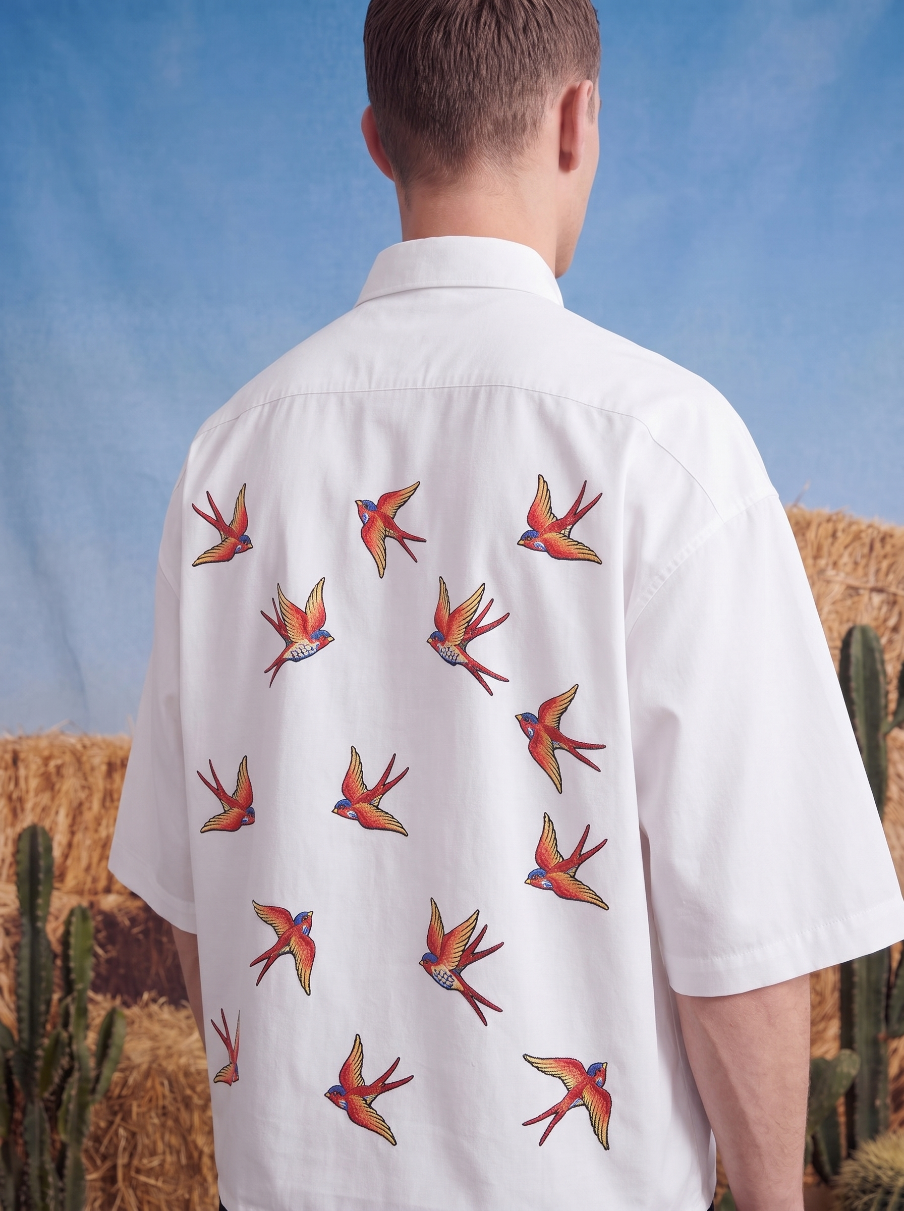 HALF SLEEVE SHIRT - Criss cross