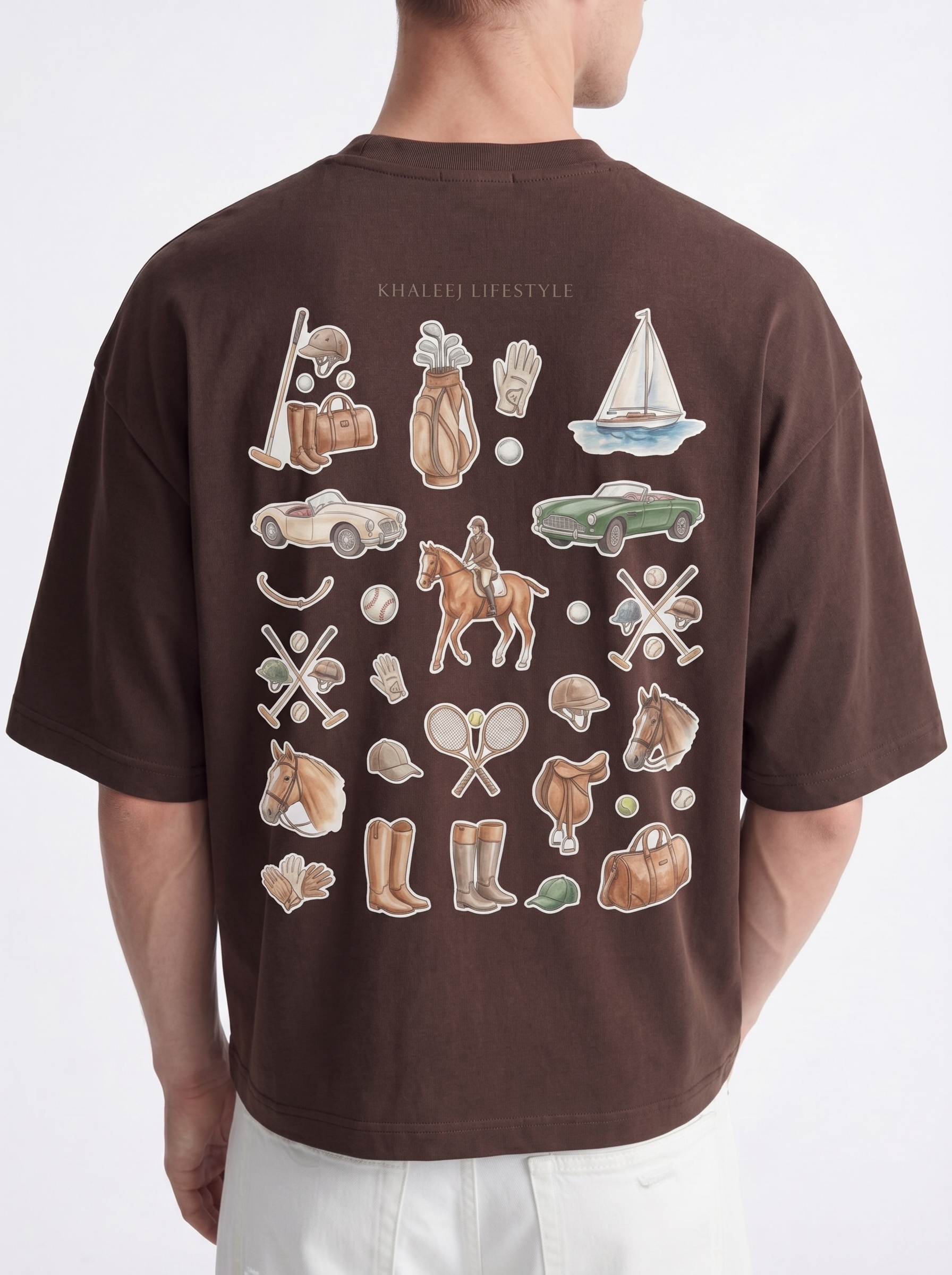 OVERSIZED TEE - Khaleeji lifestyle brown