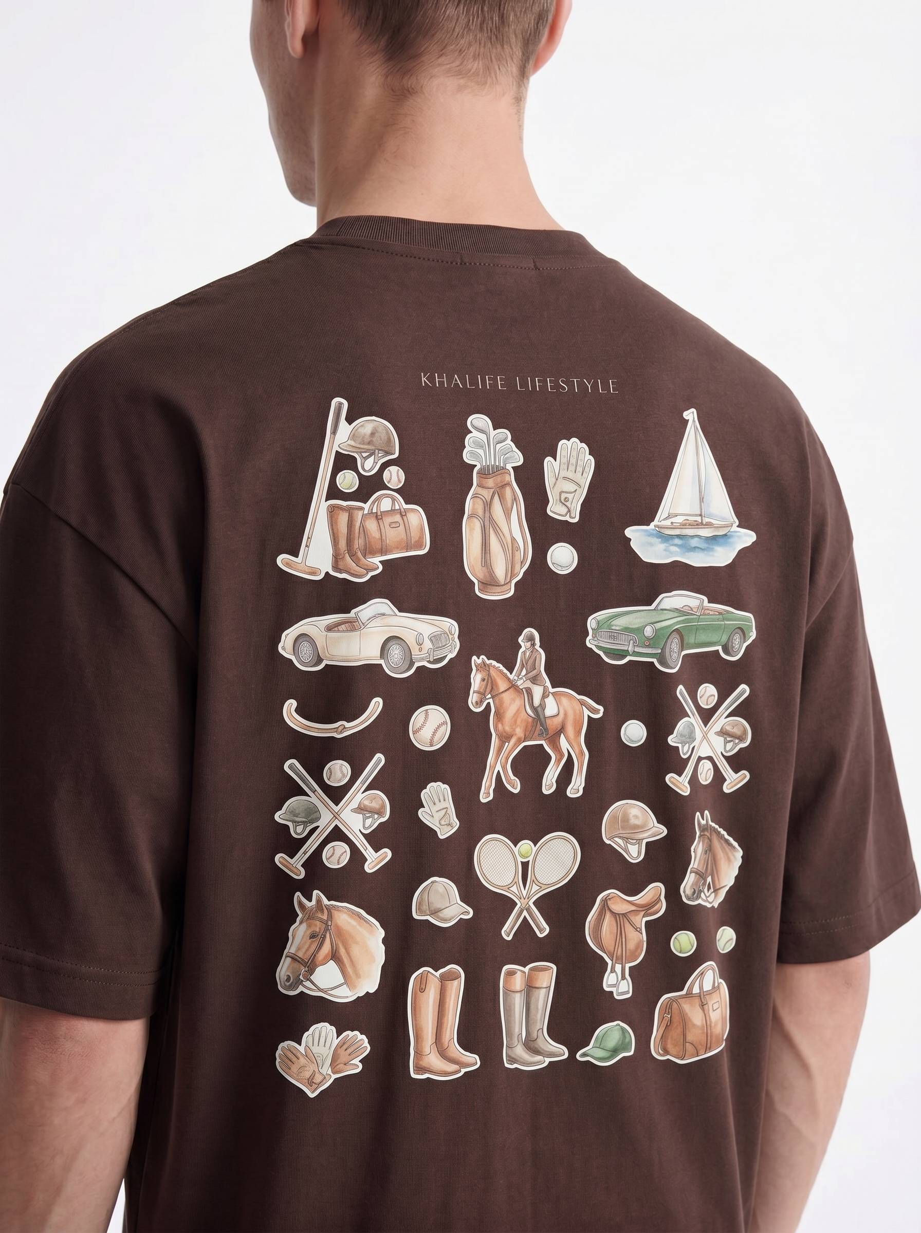 OVERSIZED TEE - Khaleeji lifestyle brown