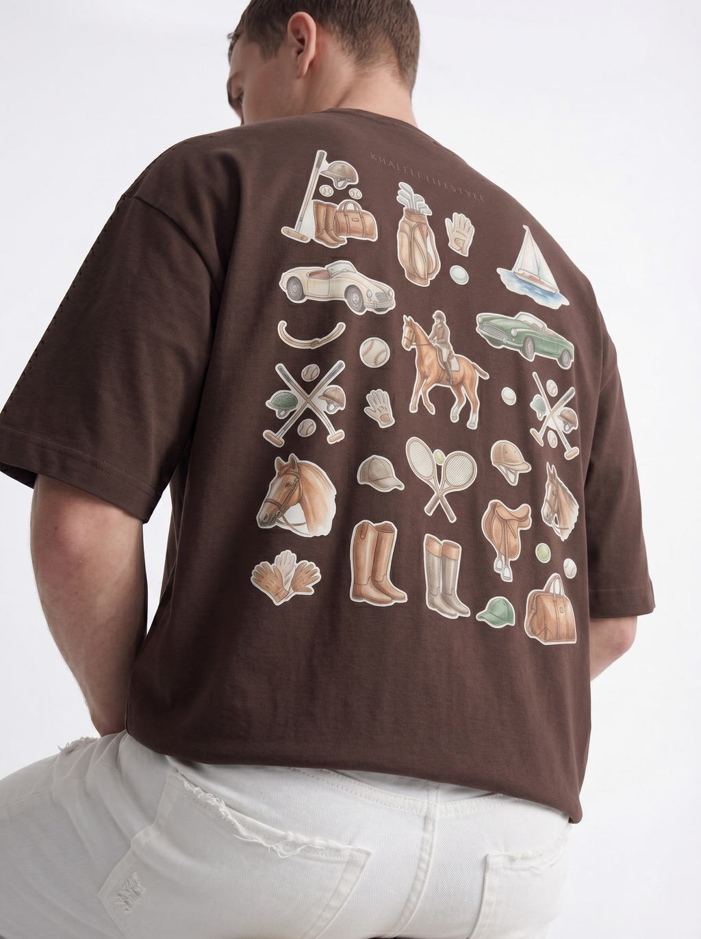 OVERSIZED TEE - Khaleeji lifestyle brown