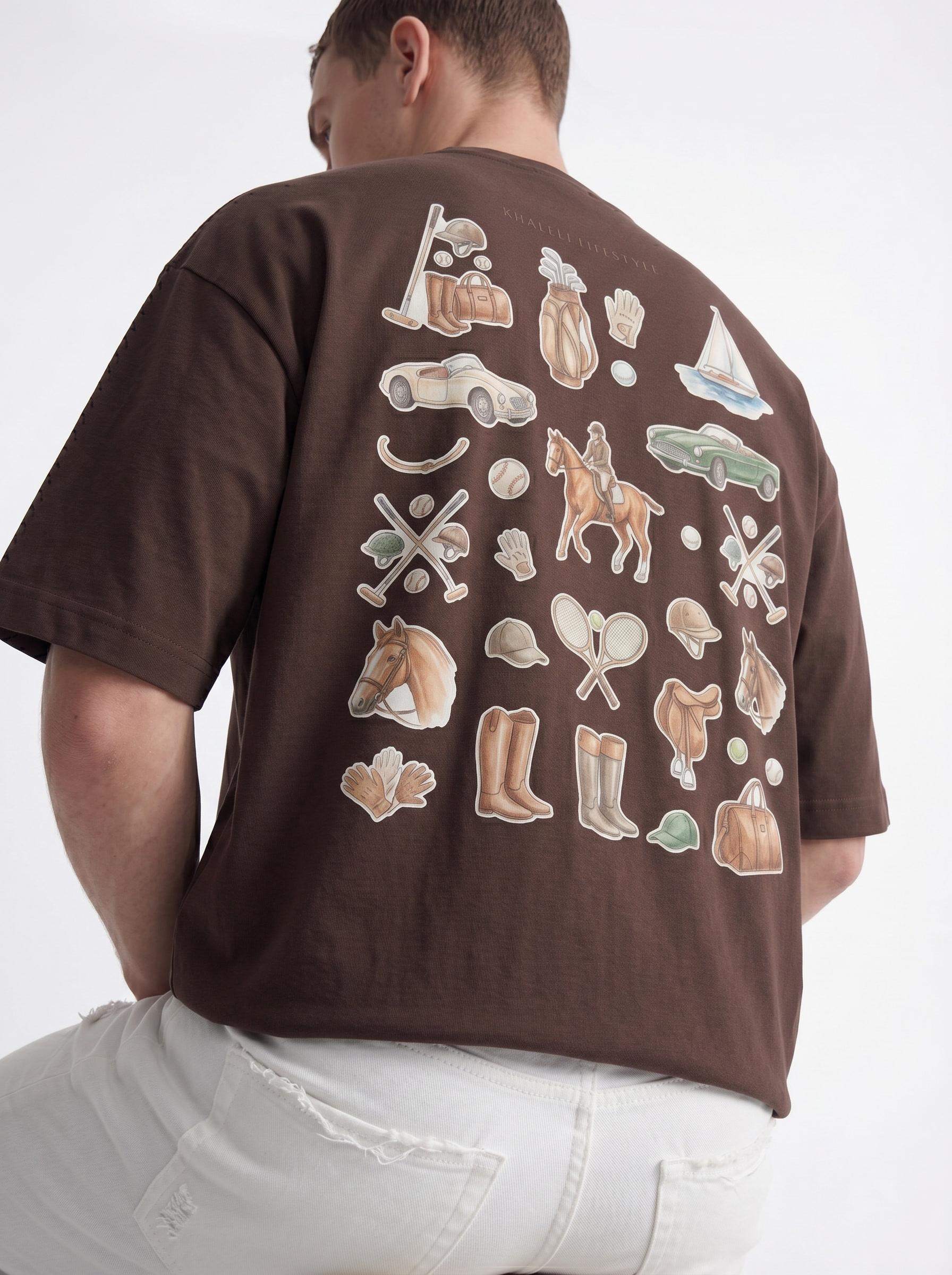 OVERSIZED TEE - Khaleeji lifestyle brown
