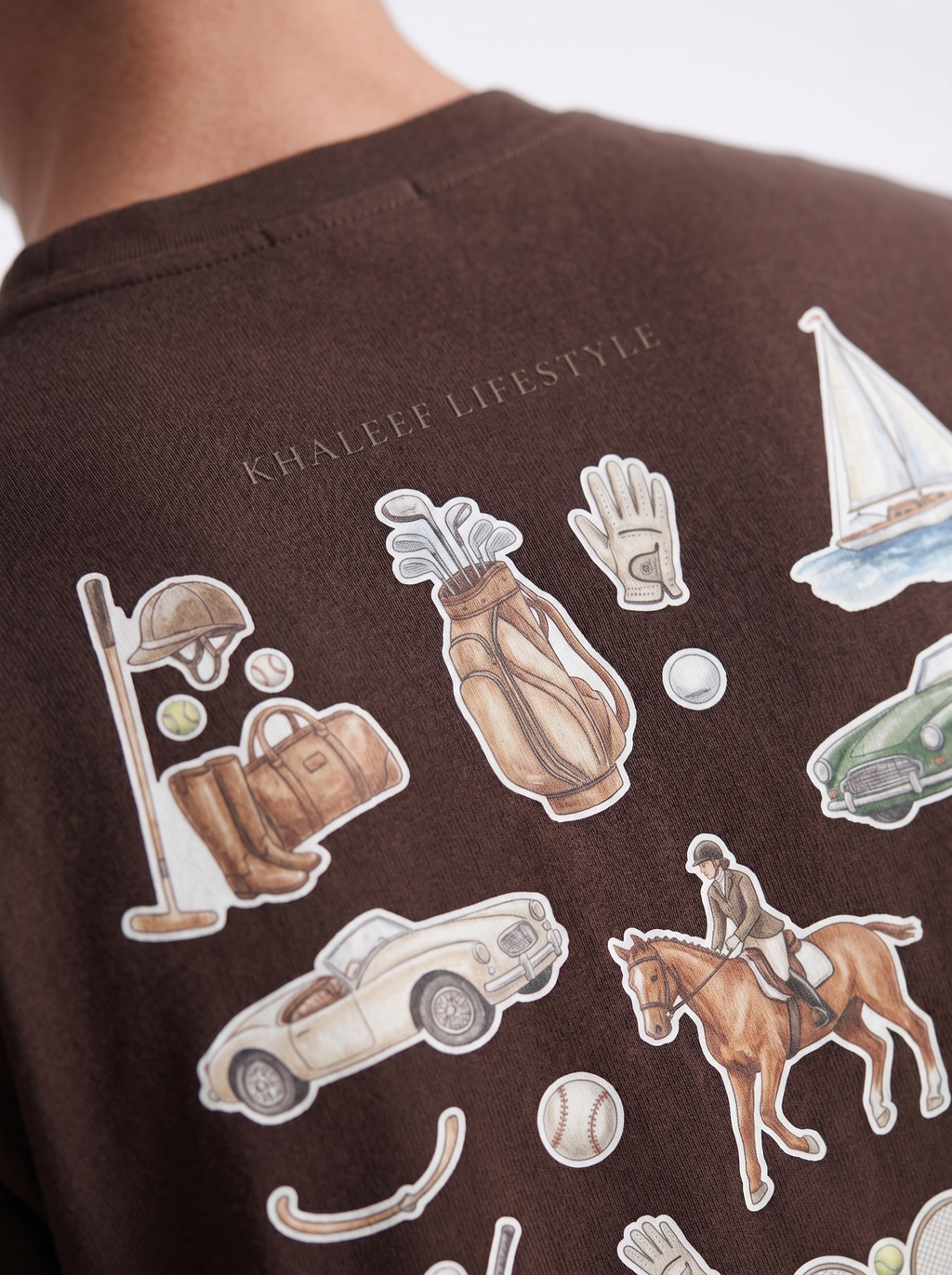 OVERSIZED TEE - Khaleeji lifestyle brown