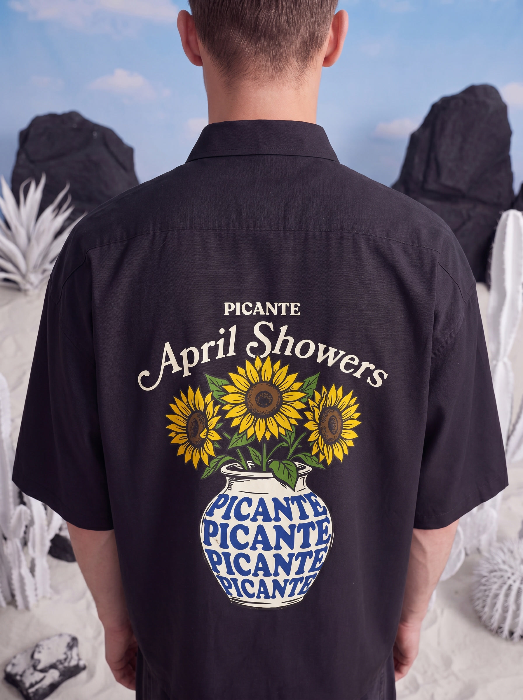HALF SLEEVE SHIRT - April showers