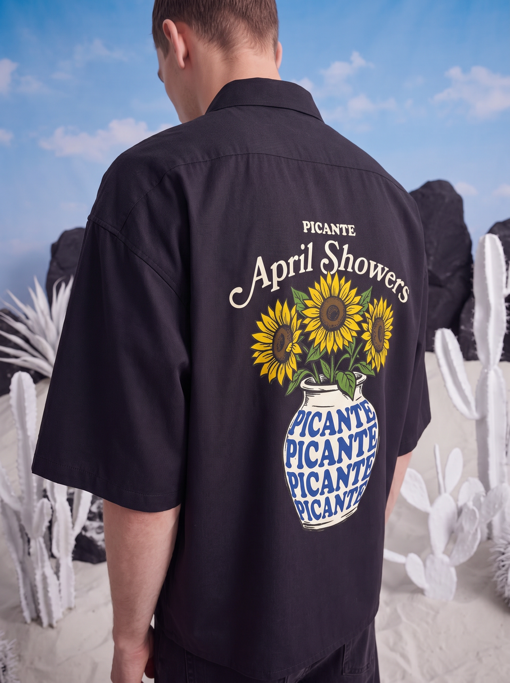 HALF SLEEVE SHIRT - April showers