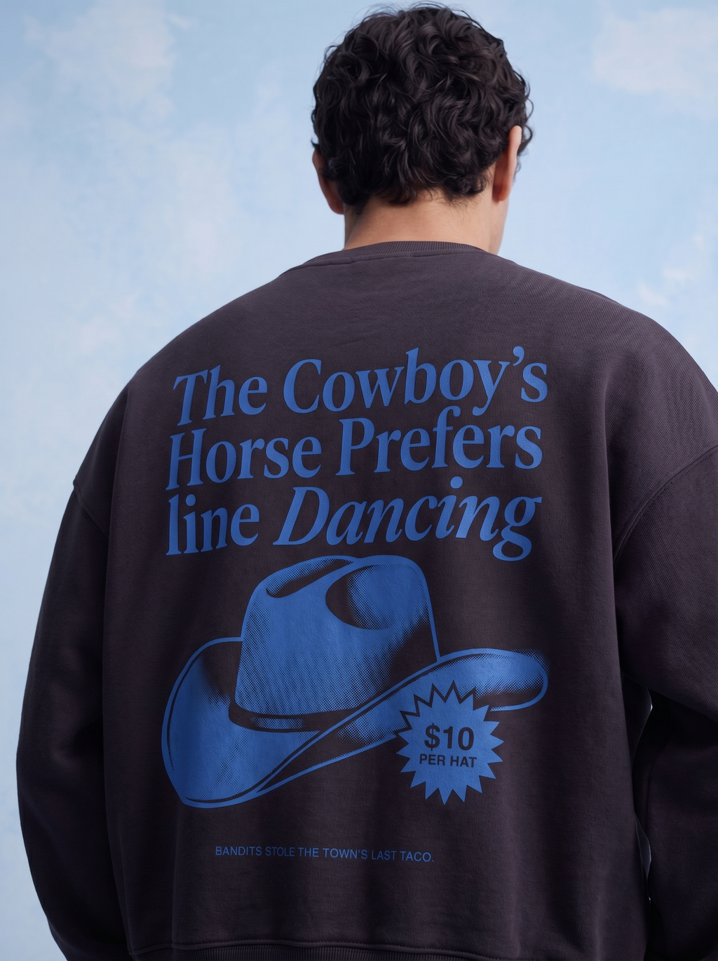 SWEATSHIRT - Cowboys horse