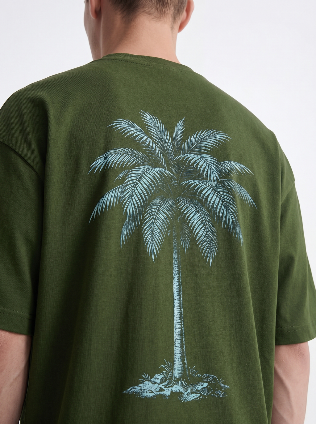 OVERSIZED TEE - Palm on time