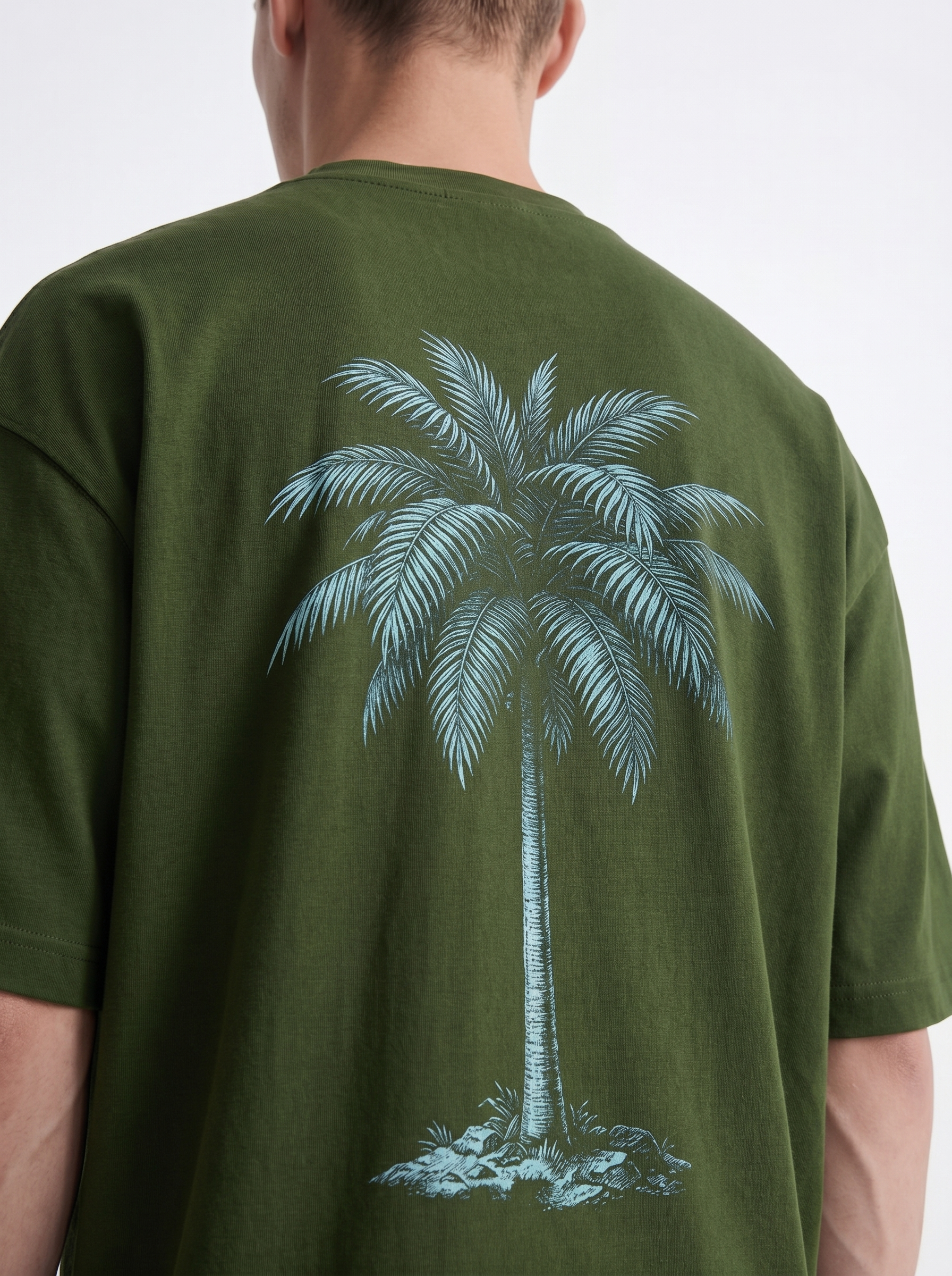 OVERSIZED TEE - Palm on time