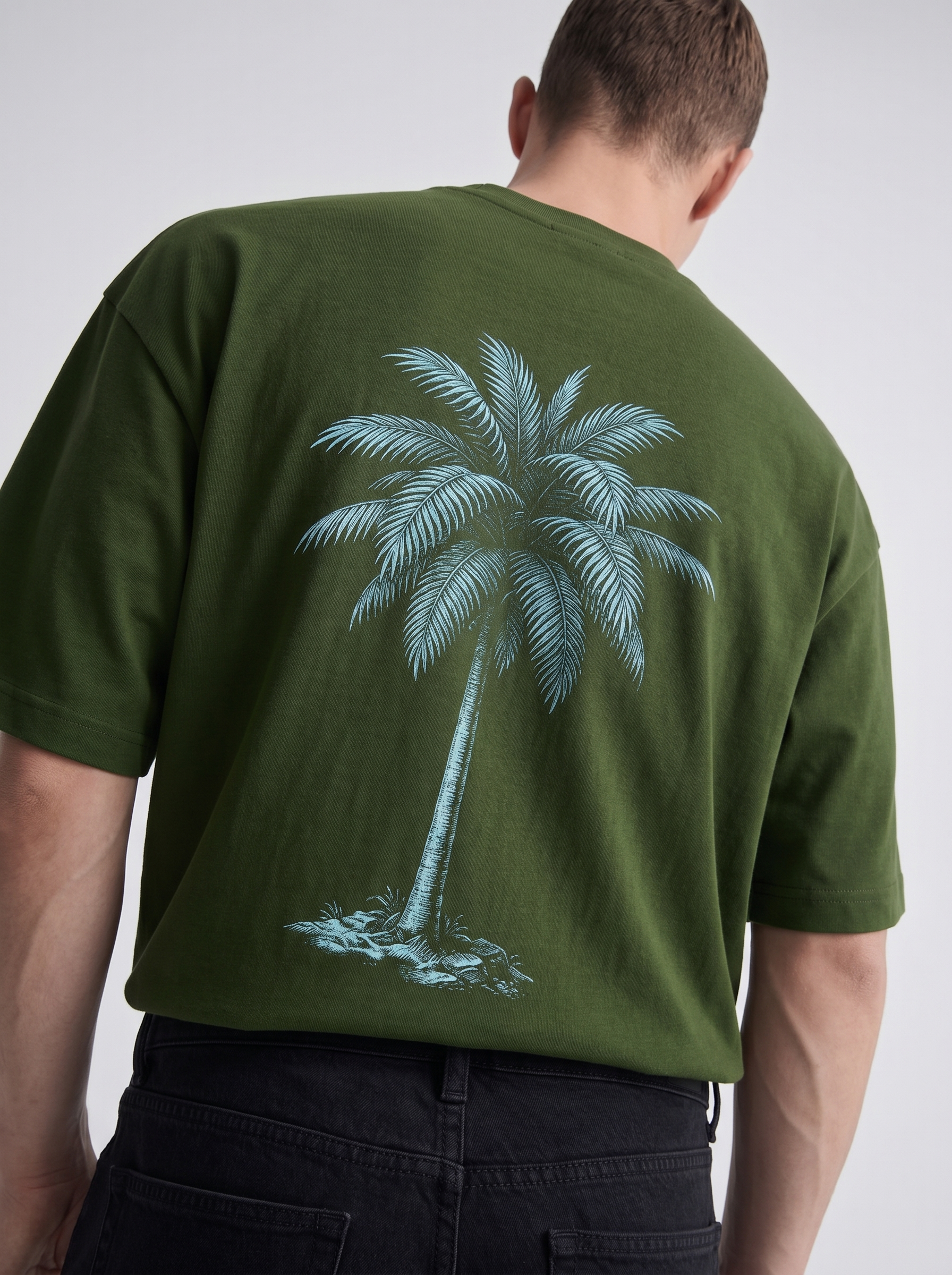 OVERSIZED TEE - Palm on time