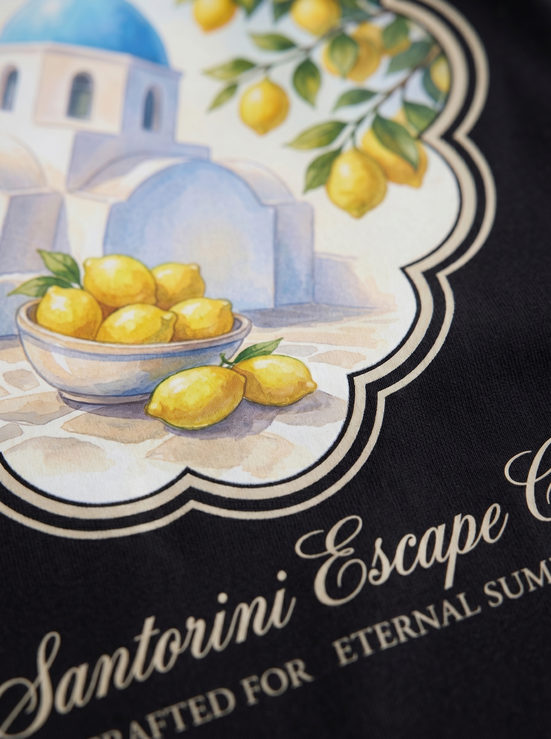 OVERSIZED TEE - Santorini Escape Club