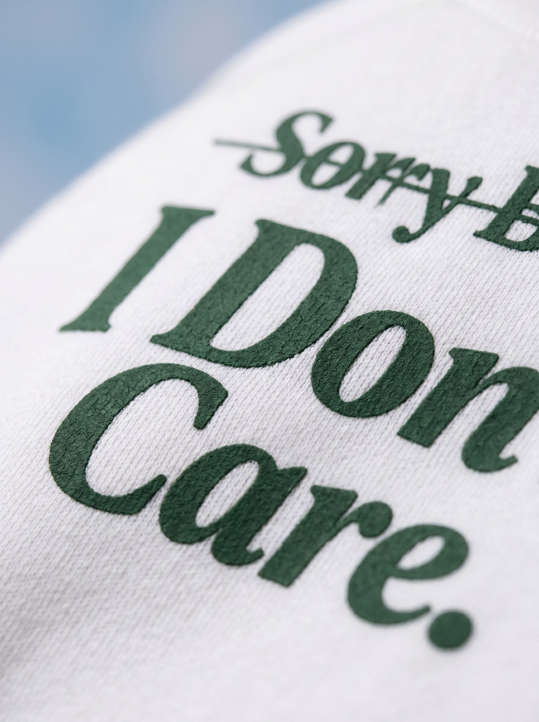 QUARTER ZIP - Sorry but i don't care