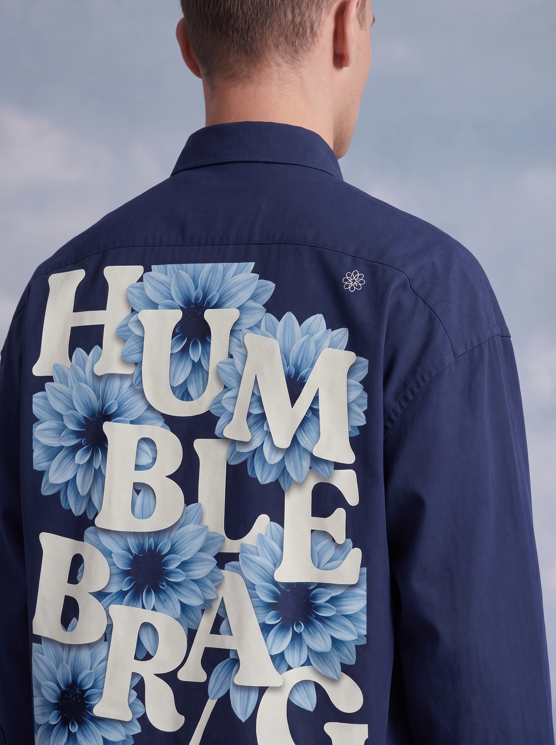 OXFORD SHIRT - HB Blue petals