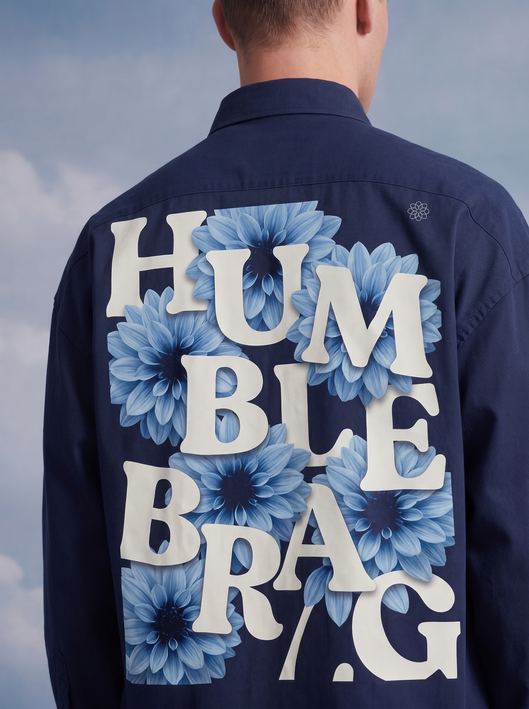 OXFORD SHIRT - HB Blue petals