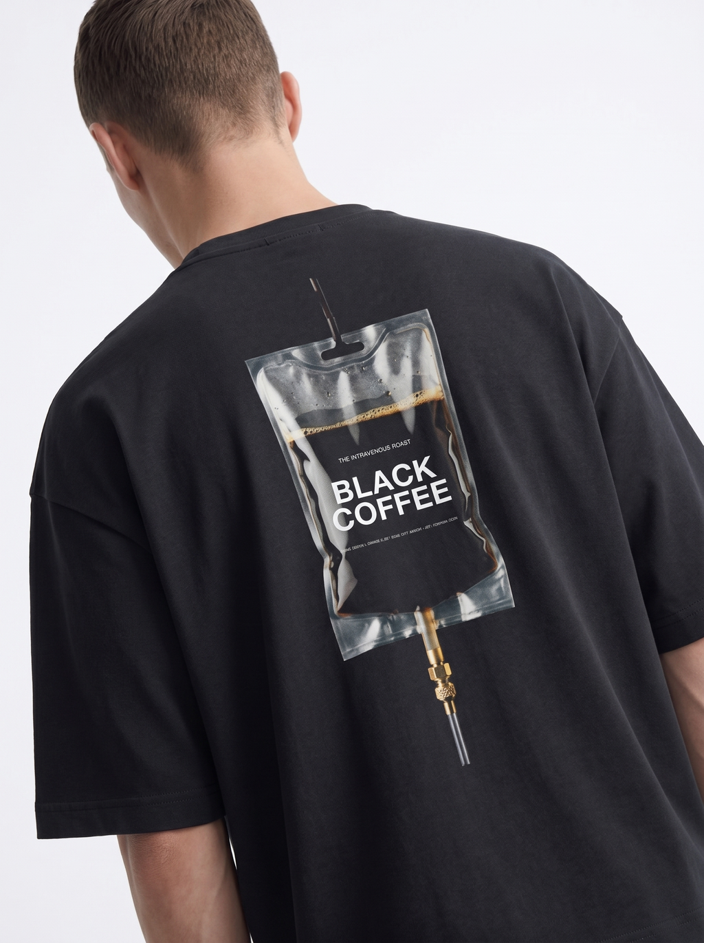 OVERSIZED TEE -Black coffee drip