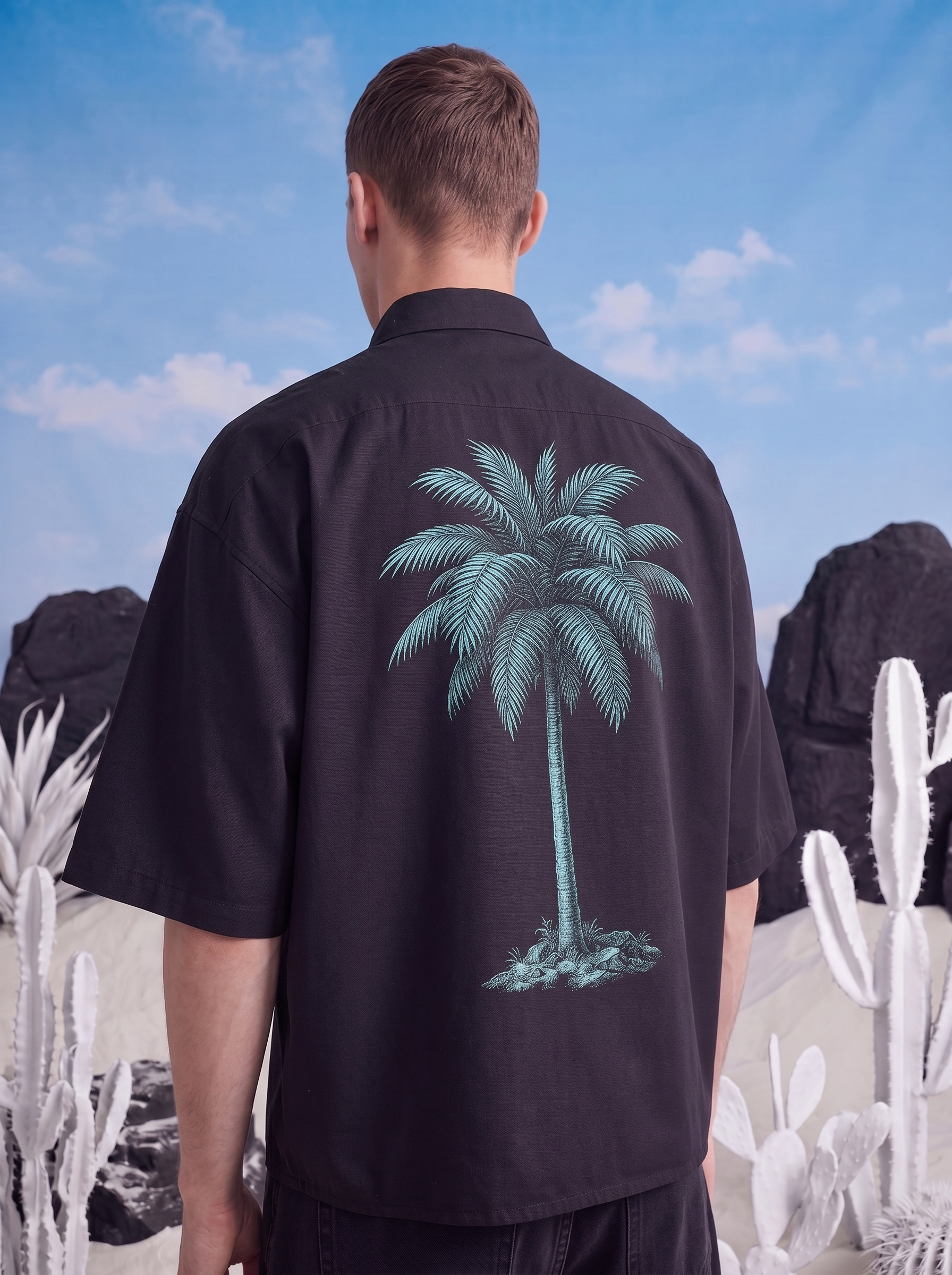 HALF SLEEVE SHIRT - Palm on time