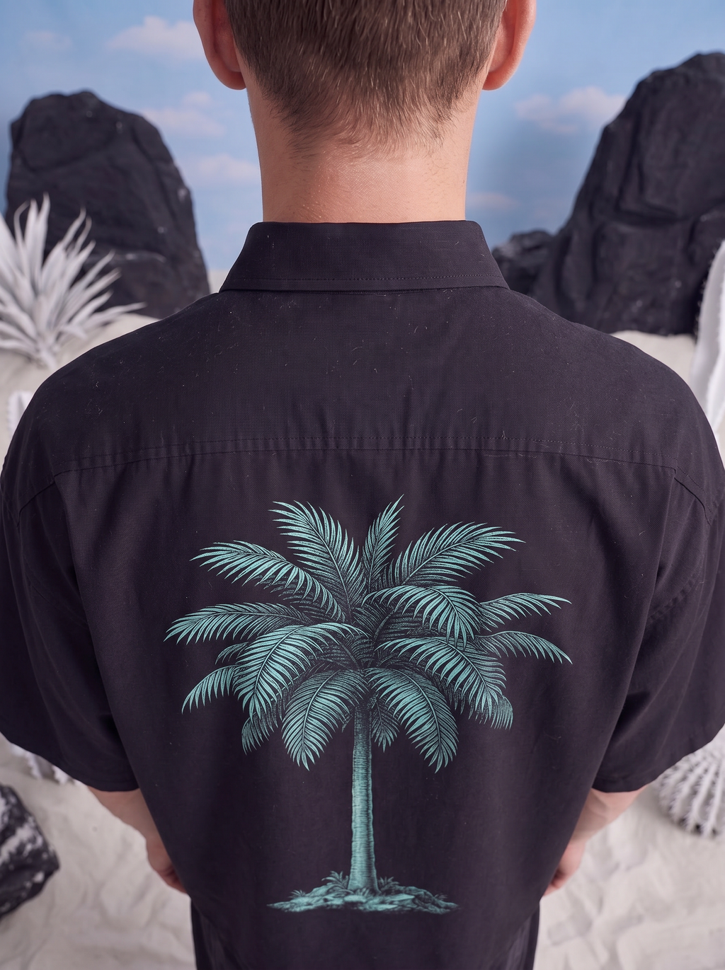 HALF SLEEVE SHIRT - Palm on time