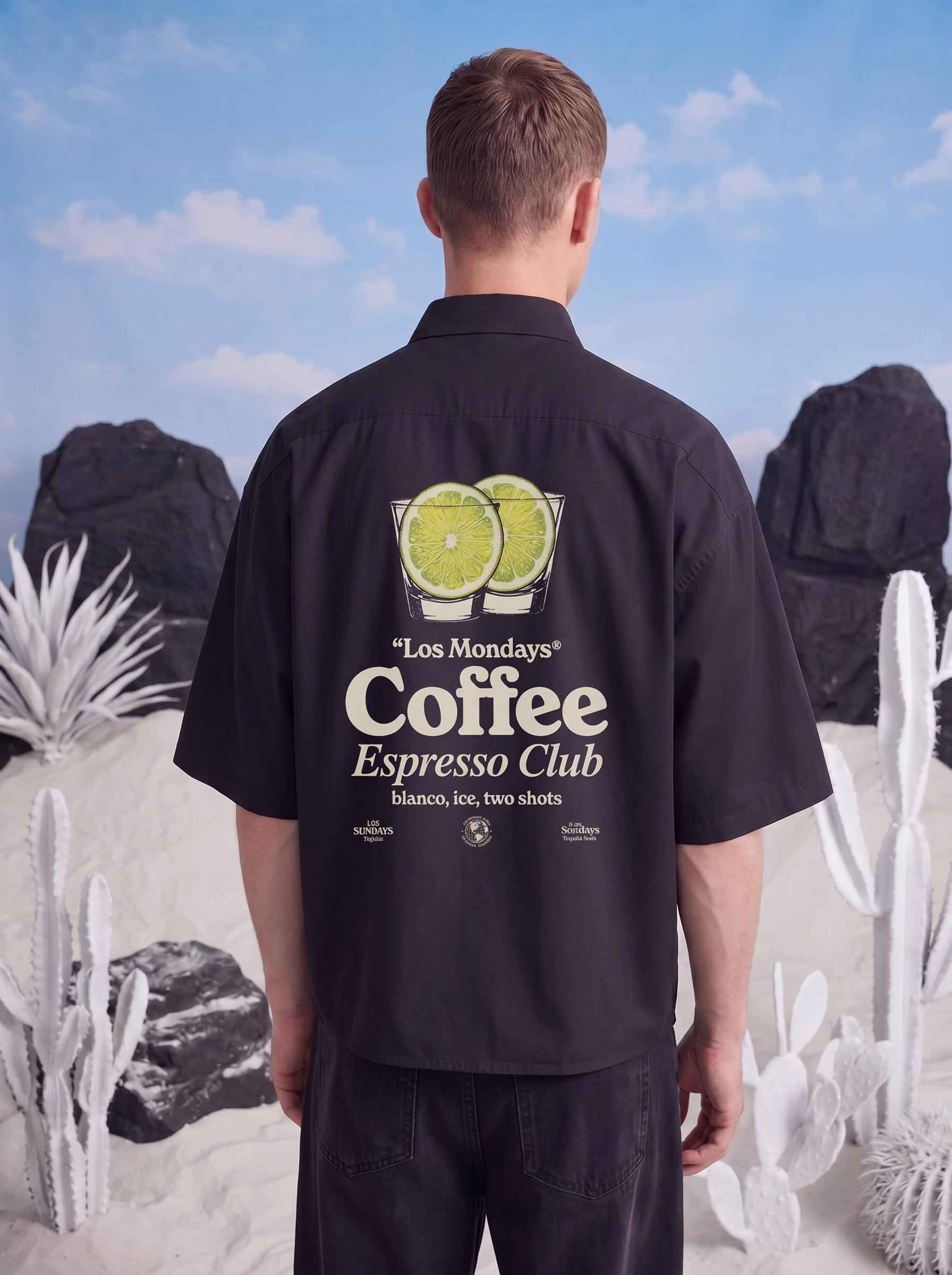 HALF SLEEVE SHIRT - Espresso club