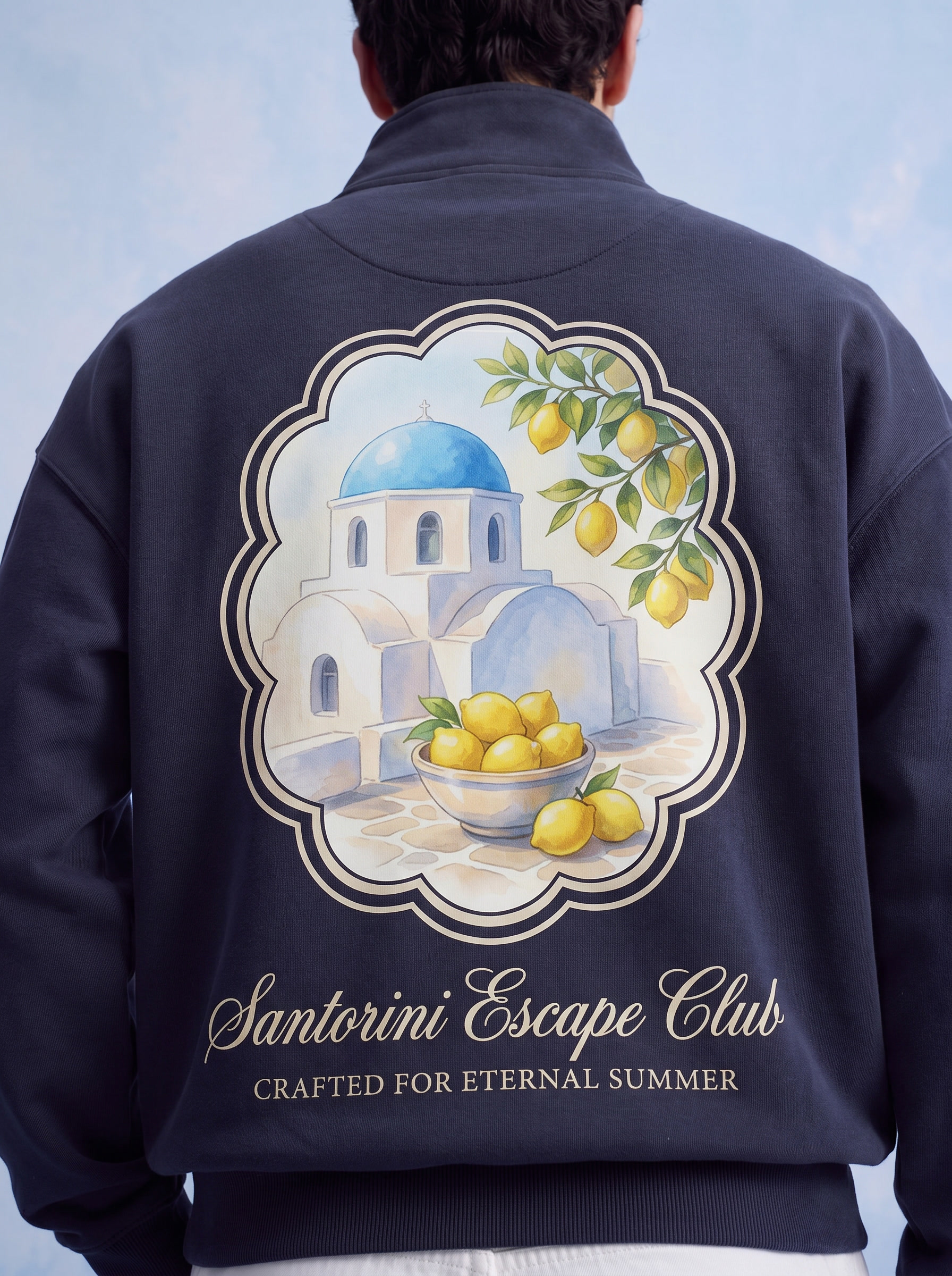 QUARTER ZIP - Santorini escape club