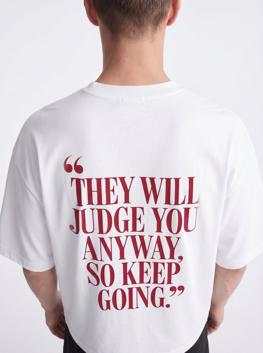 OVERSIZED TEE - They will judge you