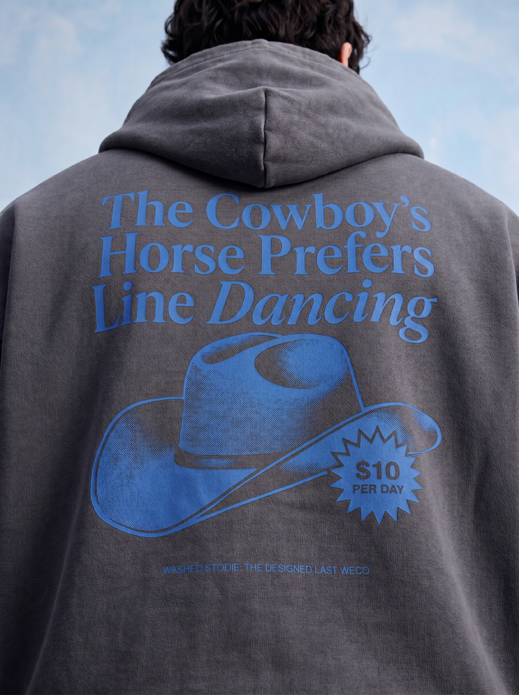 OVERSIZED HOODIE - Cowboys Horse