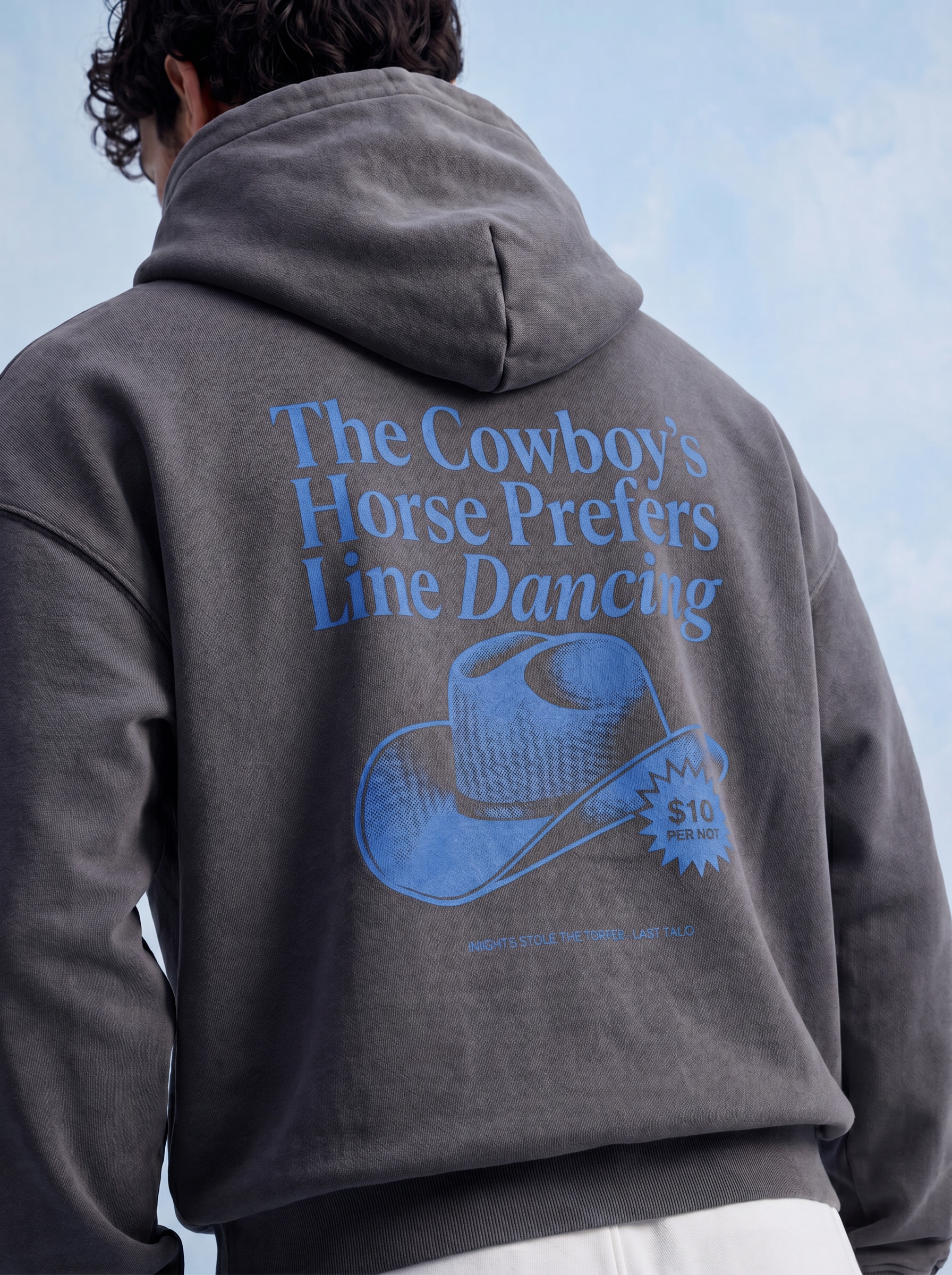 OVERSIZED HOODIE - Cowboys Horse