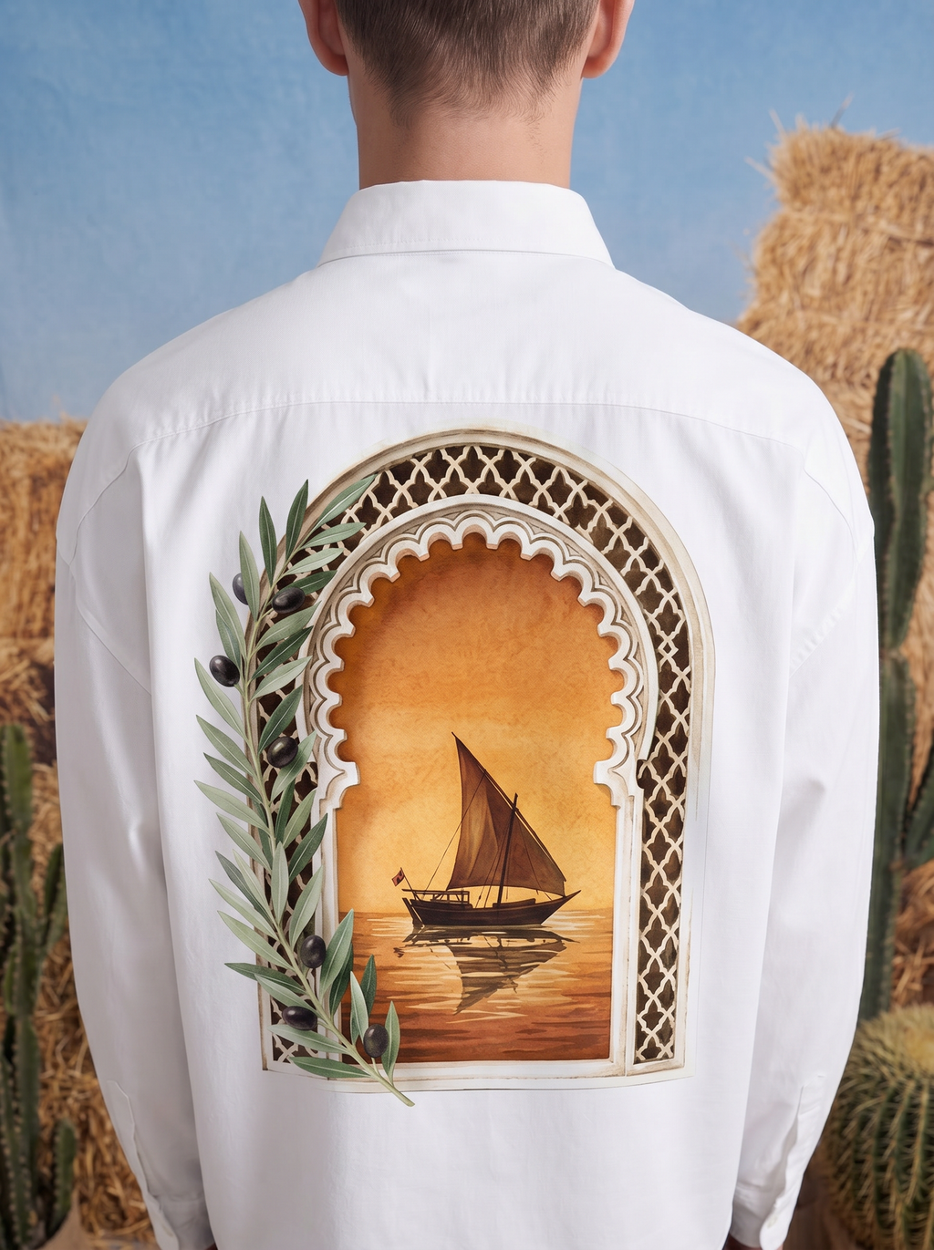 OXFORD SHIRT - Orange paradise
