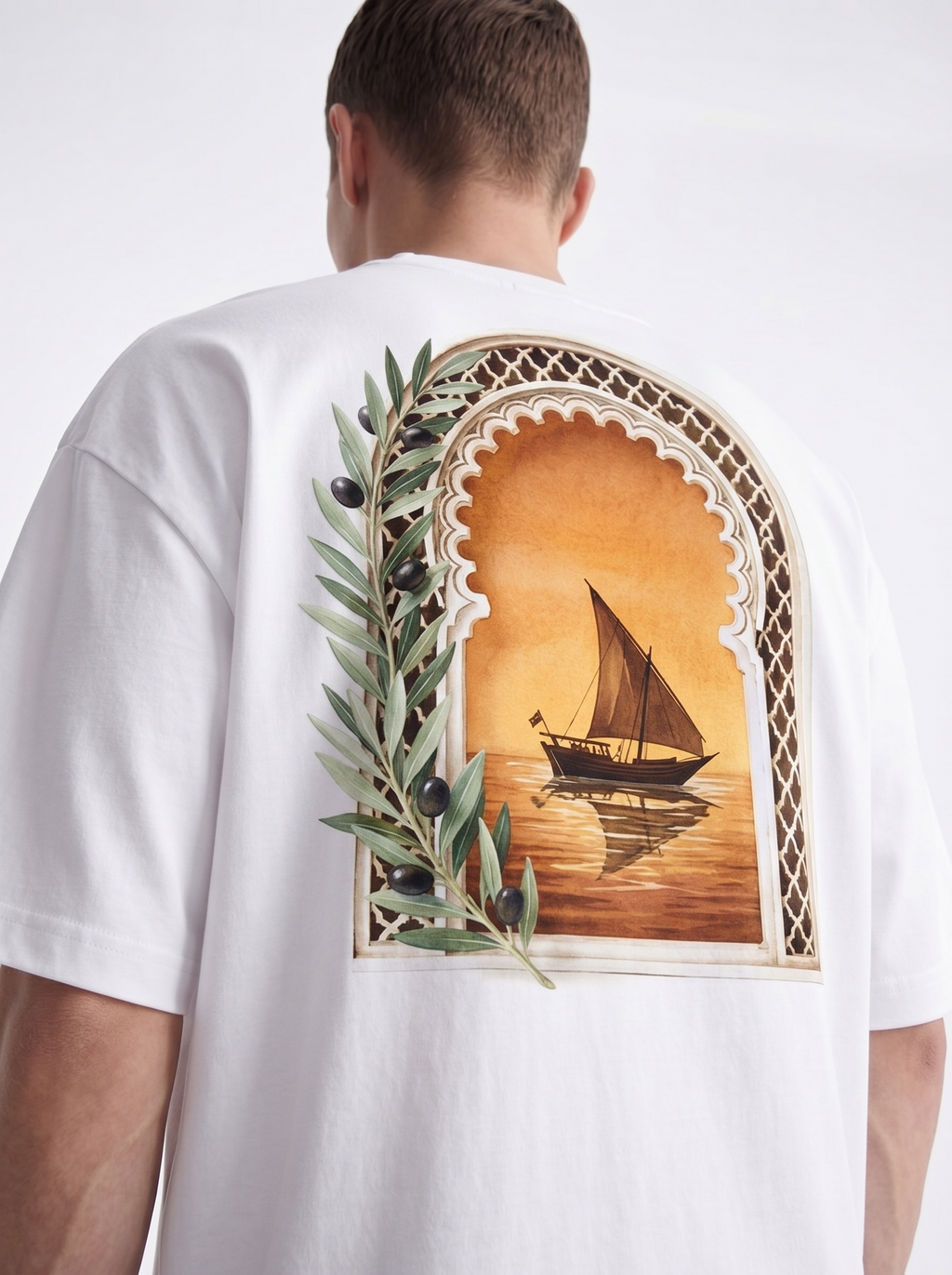 OVERSIZED TEE - Orange paradise