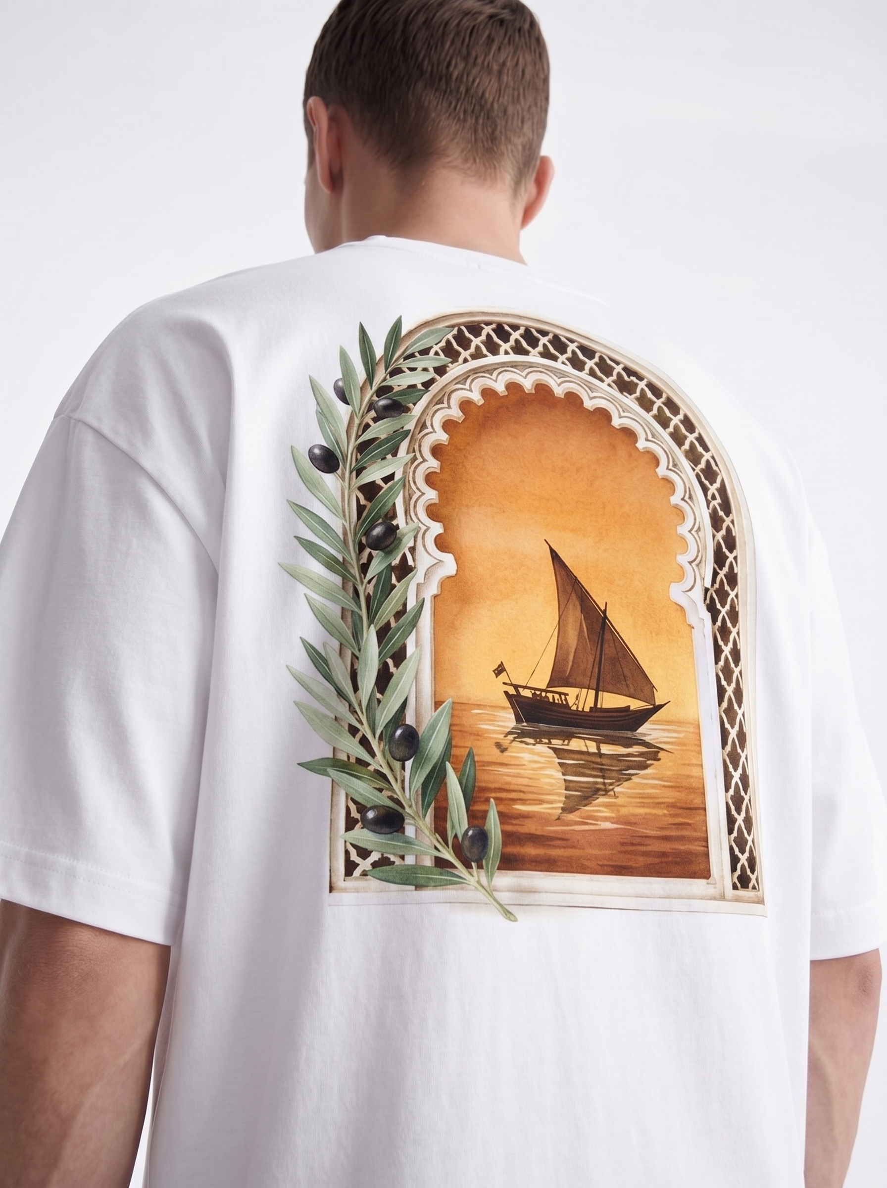 OVERSIZED TEE - Orange paradise