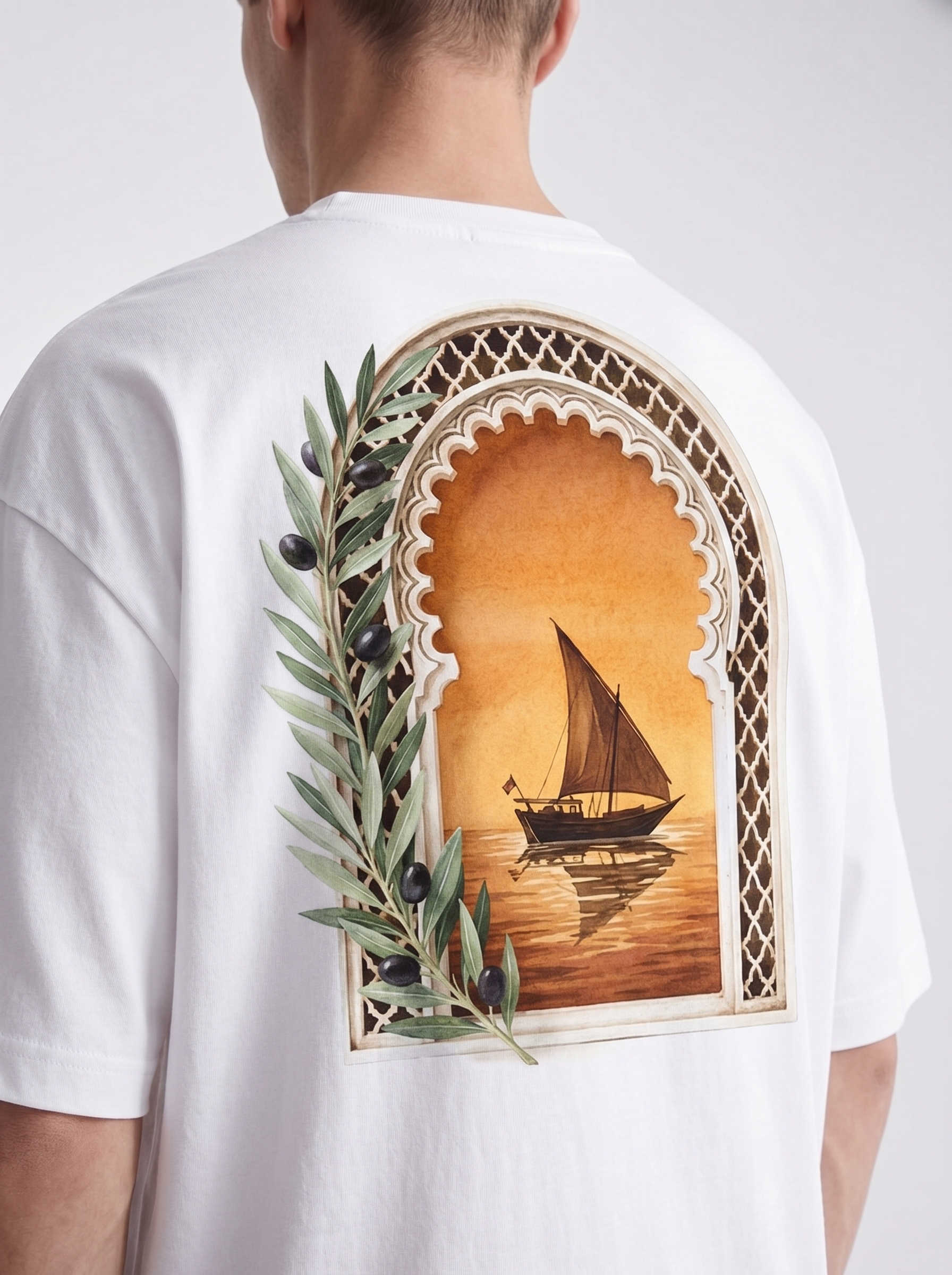 OVERSIZED TEE - Orange paradise