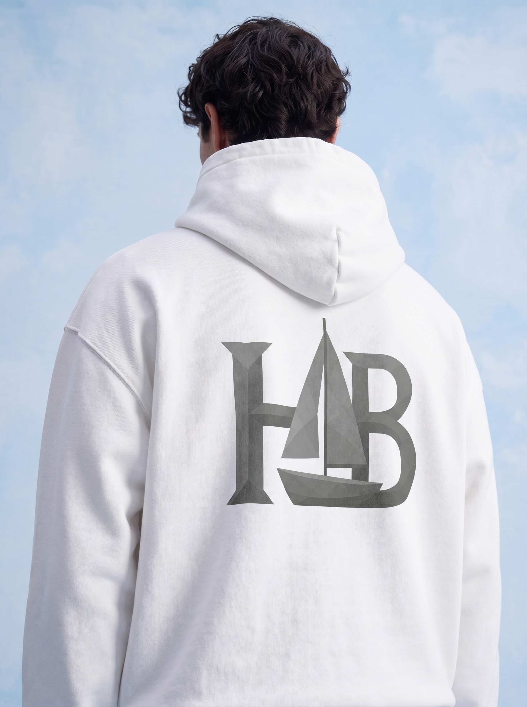 OVERSIZED HOODIE - HUMBLE BRAG LOGO YATCH