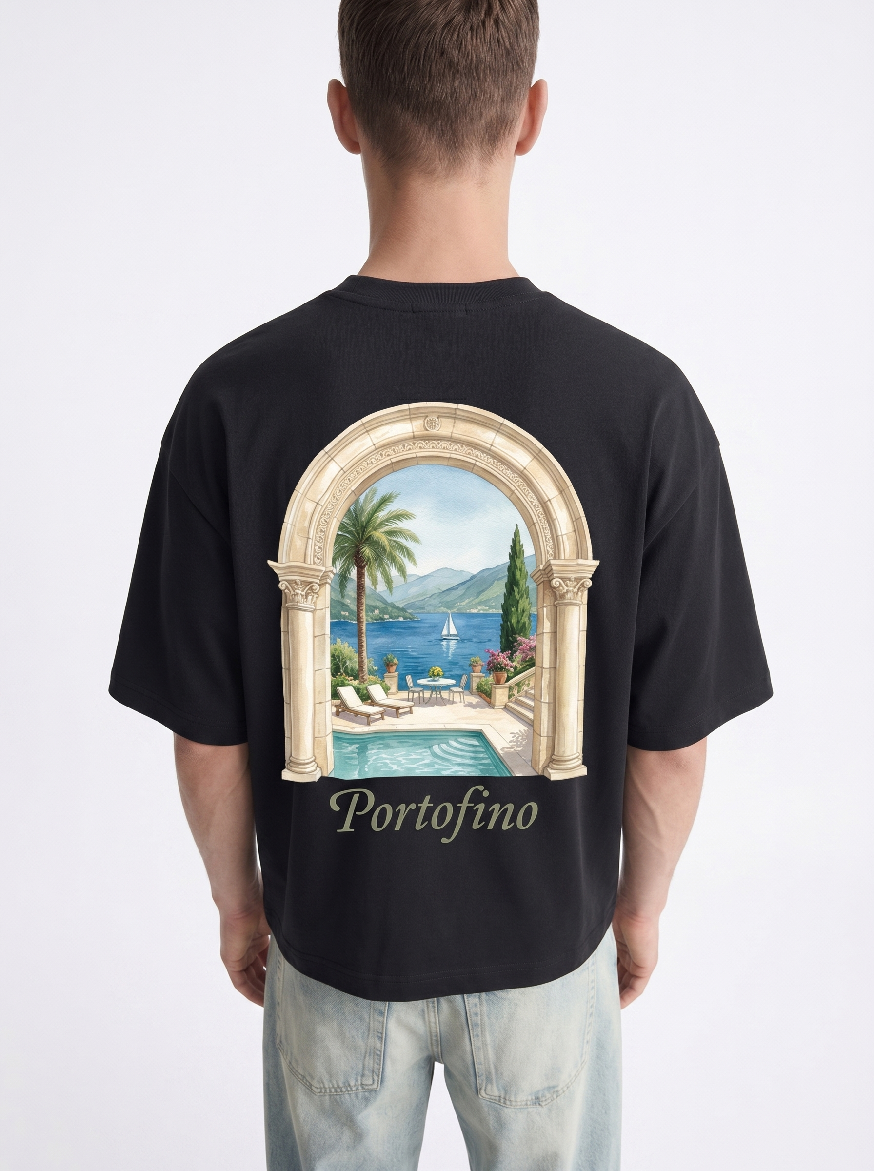 OVERSIZED TEE - Portofino Escape