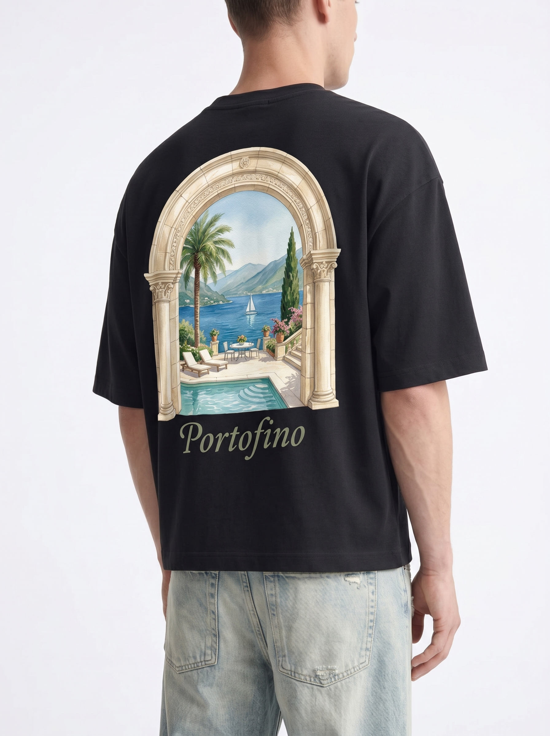 OVERSIZED TEE - Portofino Escape