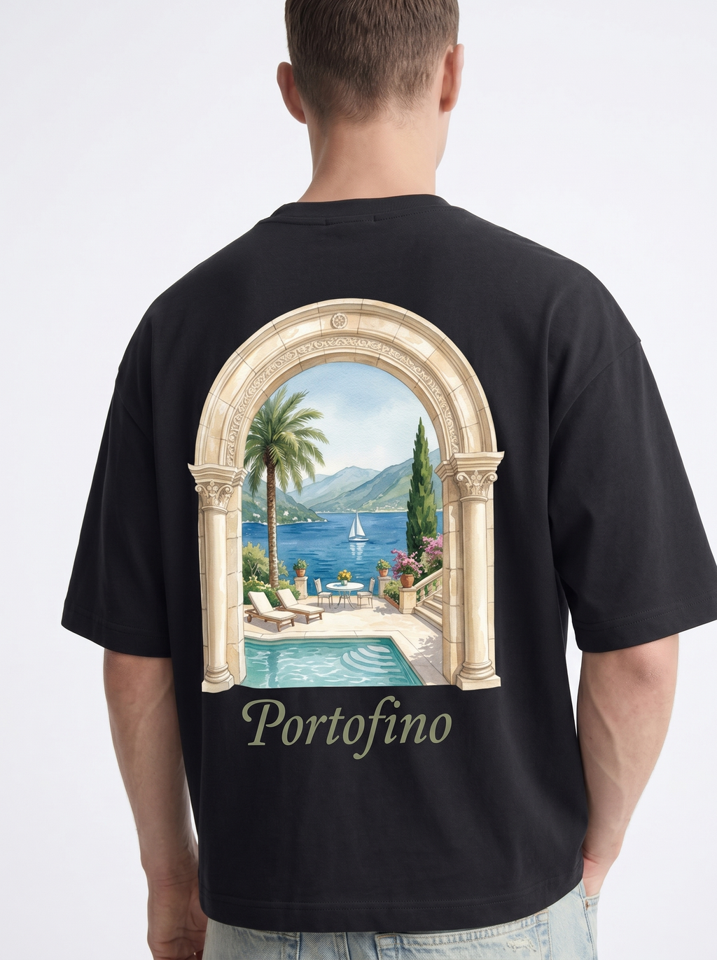 OVERSIZED TEE - Portofino Escape