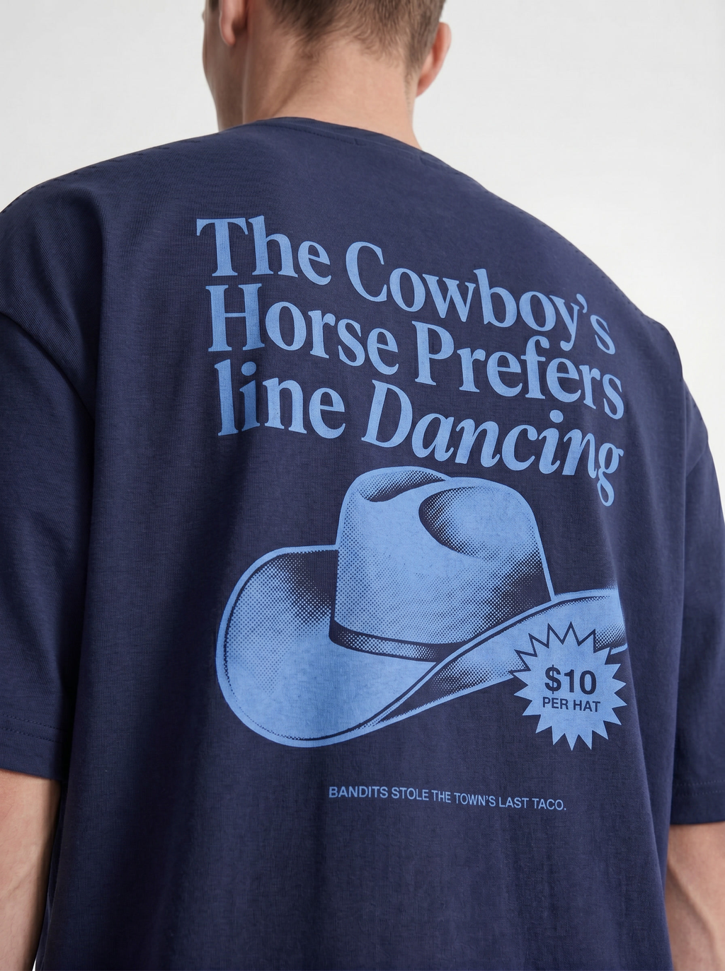 OVERSIZED TEE - Cowboys Horse