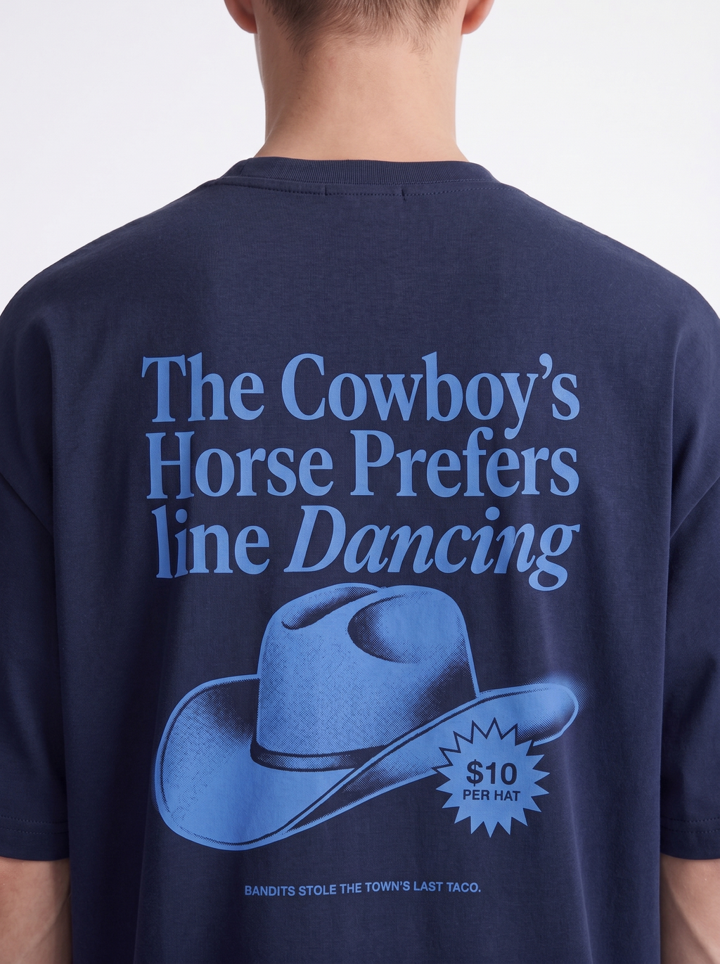 OVERSIZED TEE - Cowboys Horse