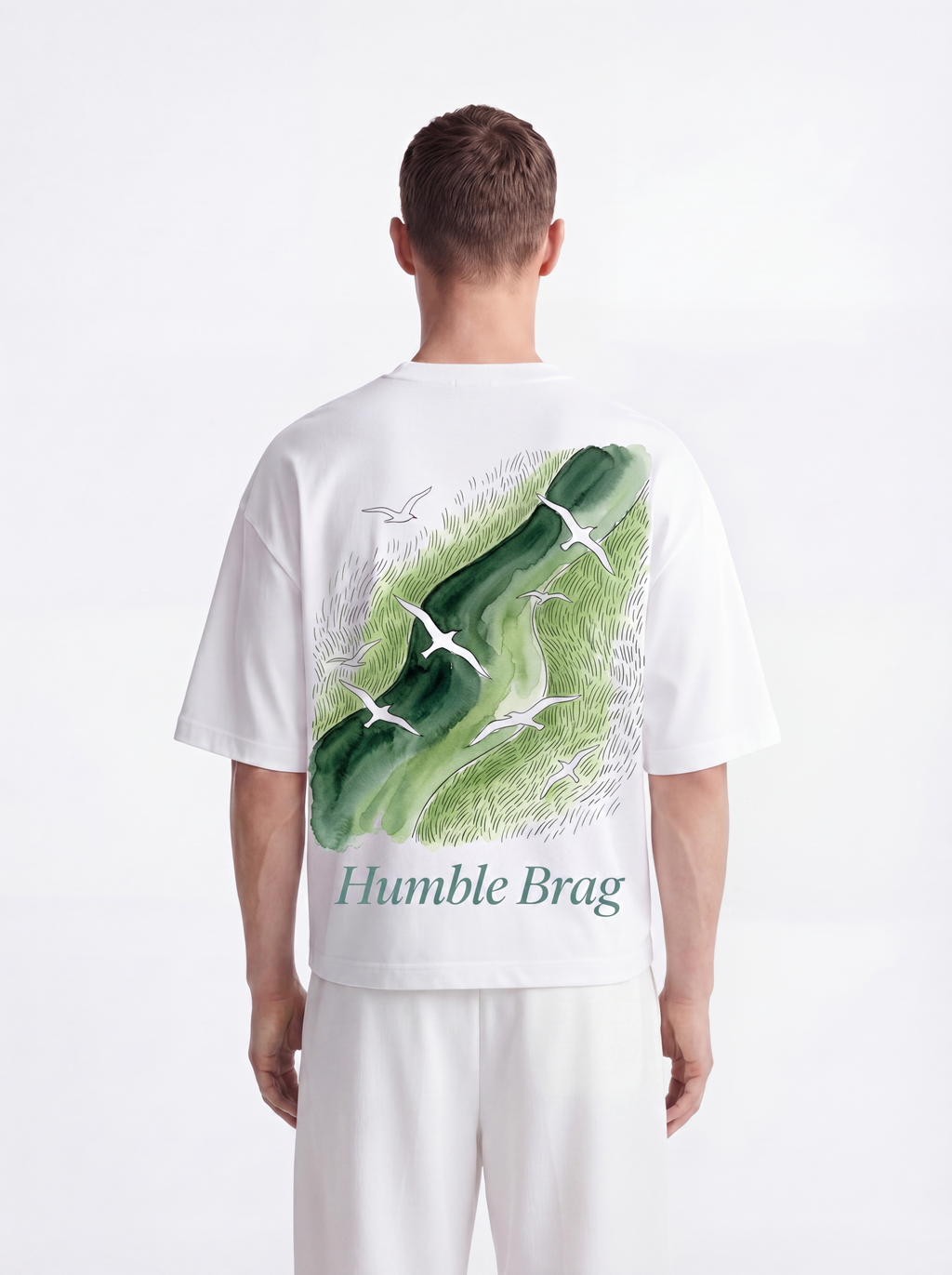 OVERSIZED TEE - Green currents