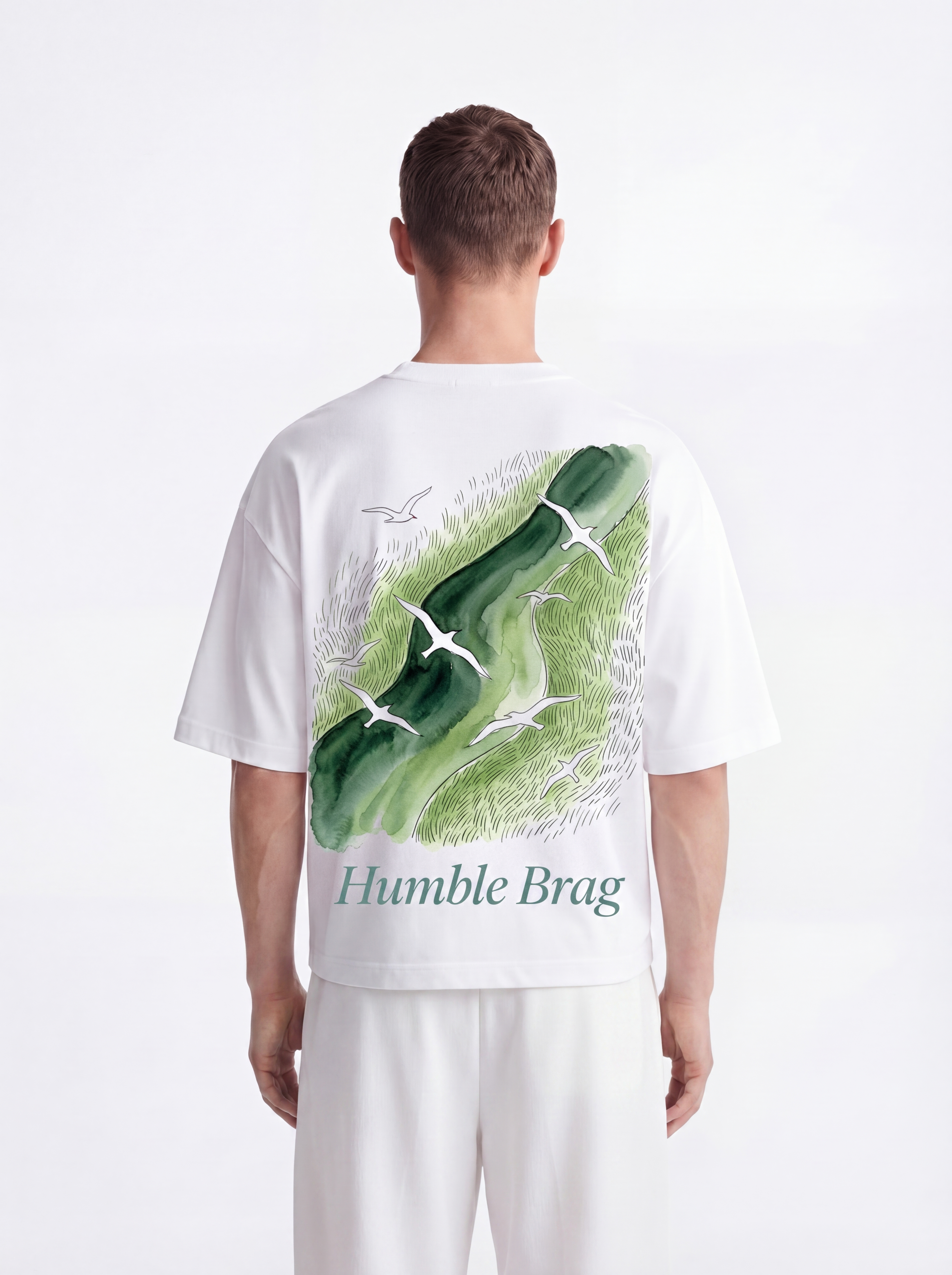 OVERSIZED TEE - Green currents