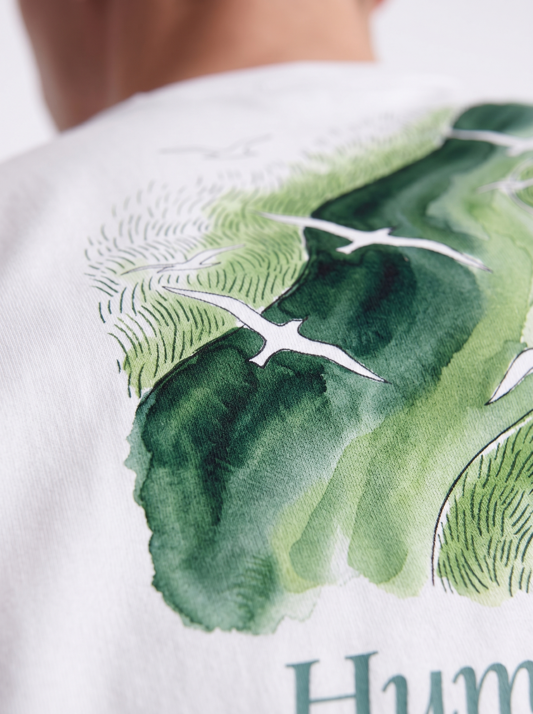 OVERSIZED TEE - Green currents