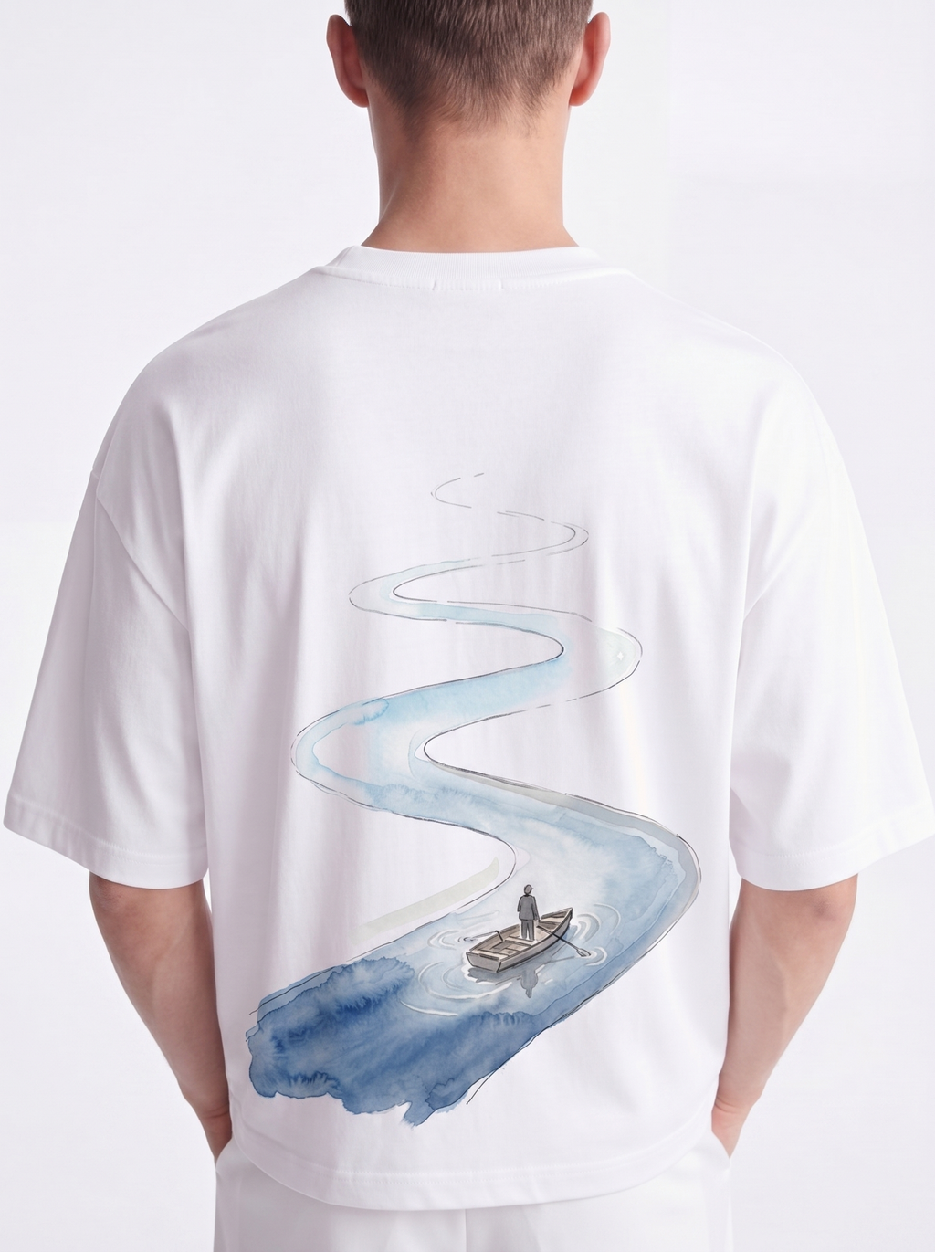 OVERSIZED TEE - Rowing Man