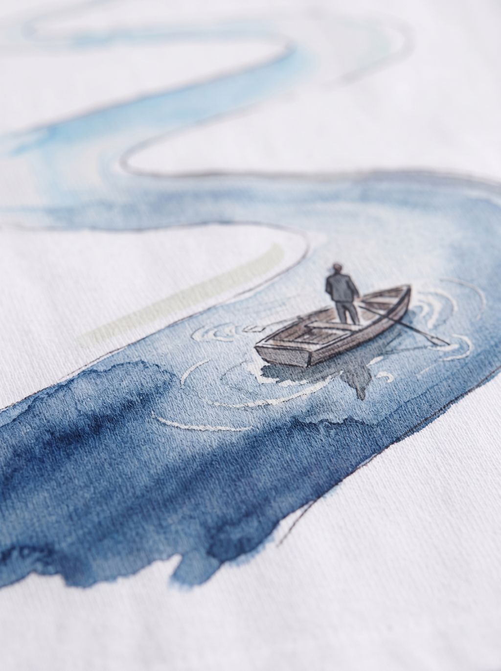 OVERSIZED TEE - Rowing Man