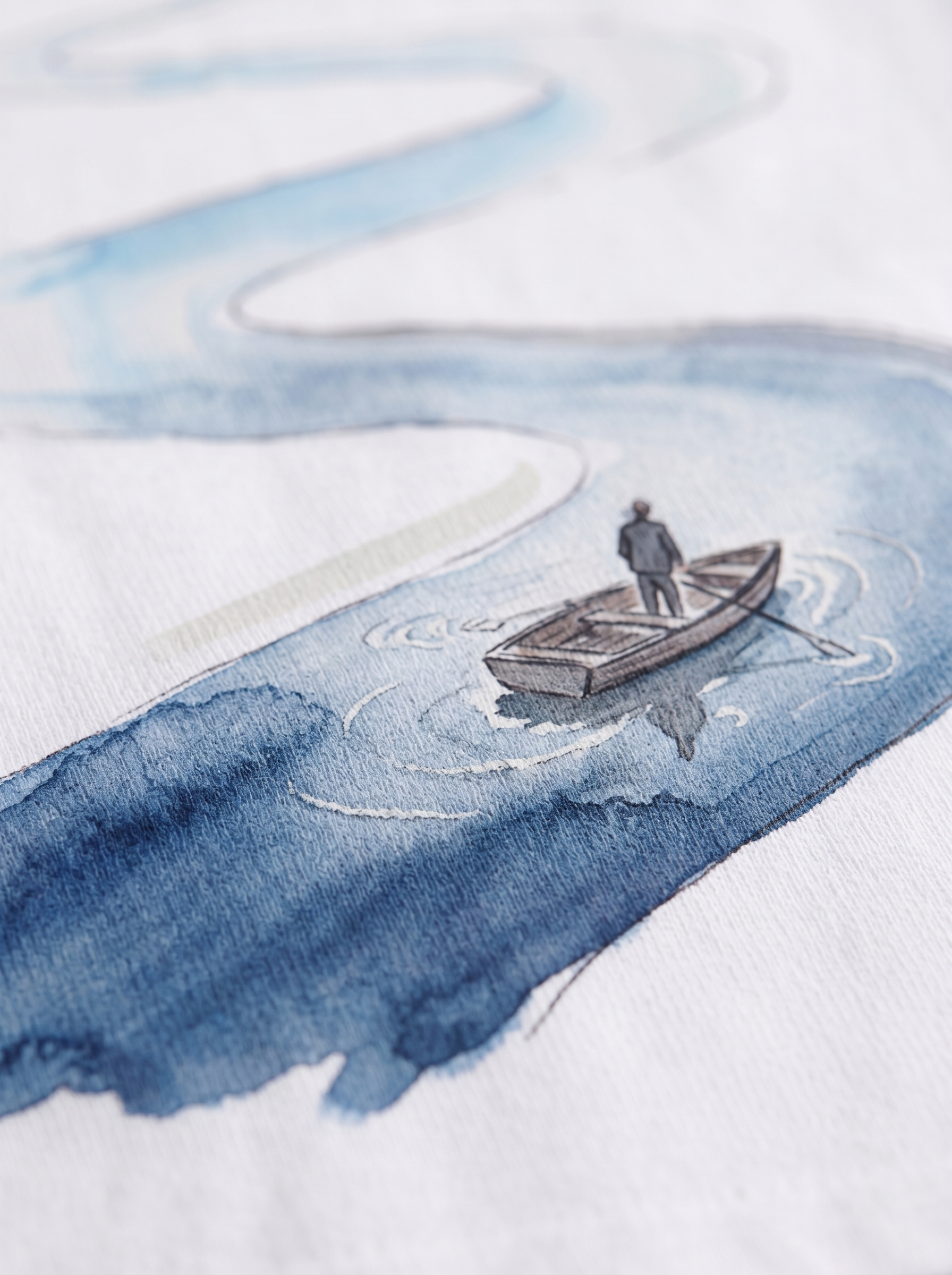 OVERSIZED TEE - Rowing Man