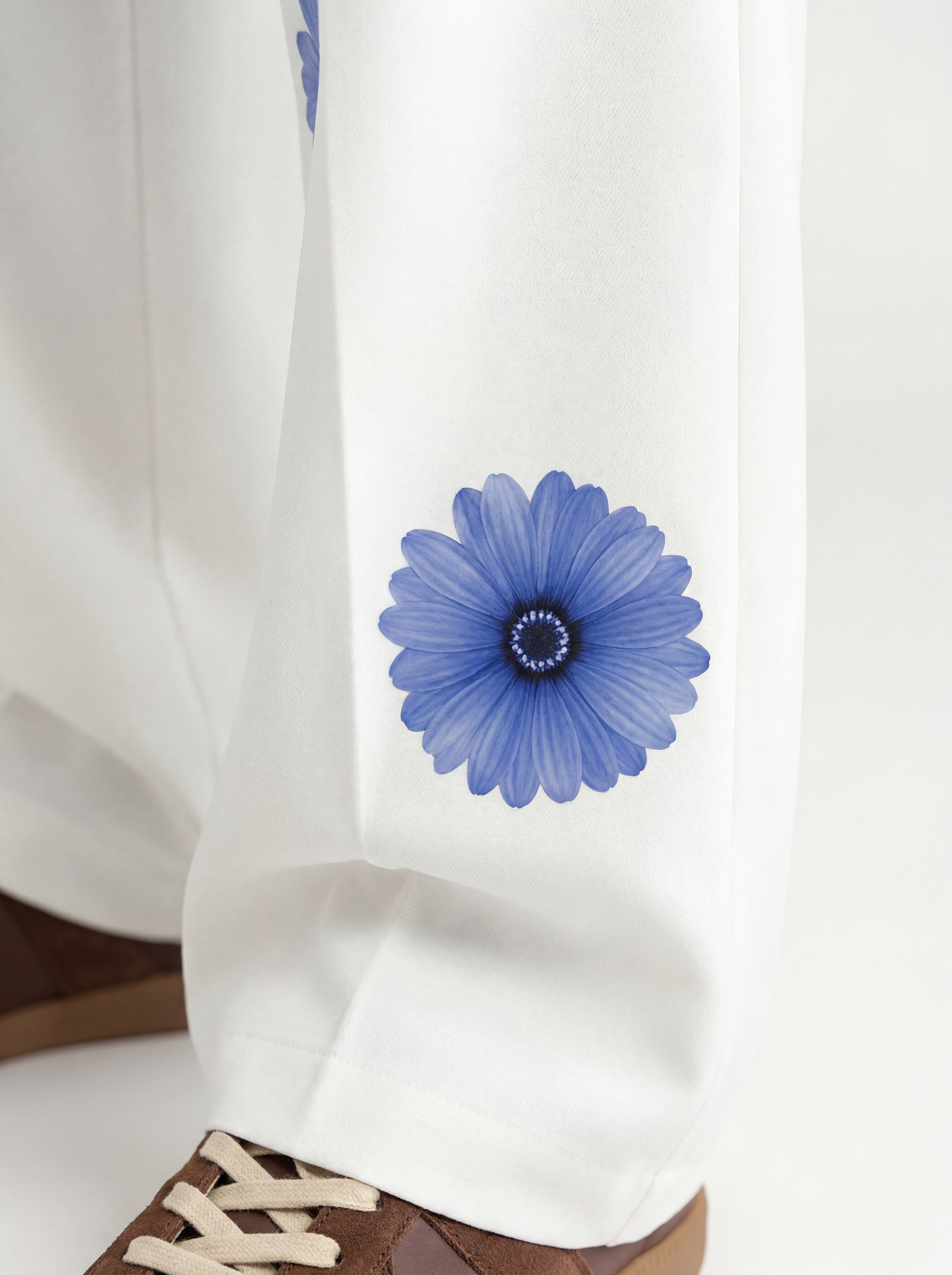 TROUSER GARBADINE - Blueberry Bloom