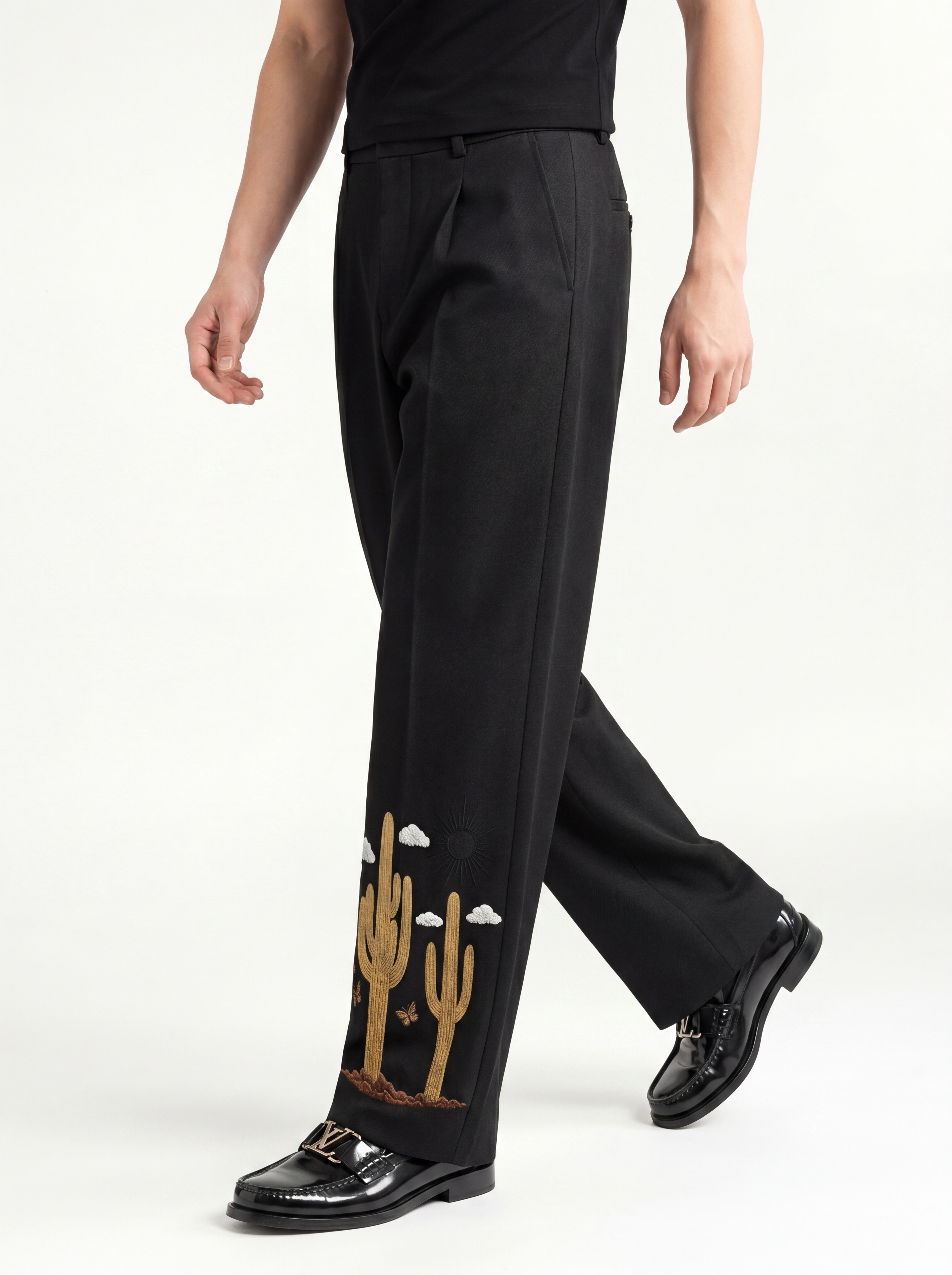 TROUSER GARBADINE - Desert Cactus