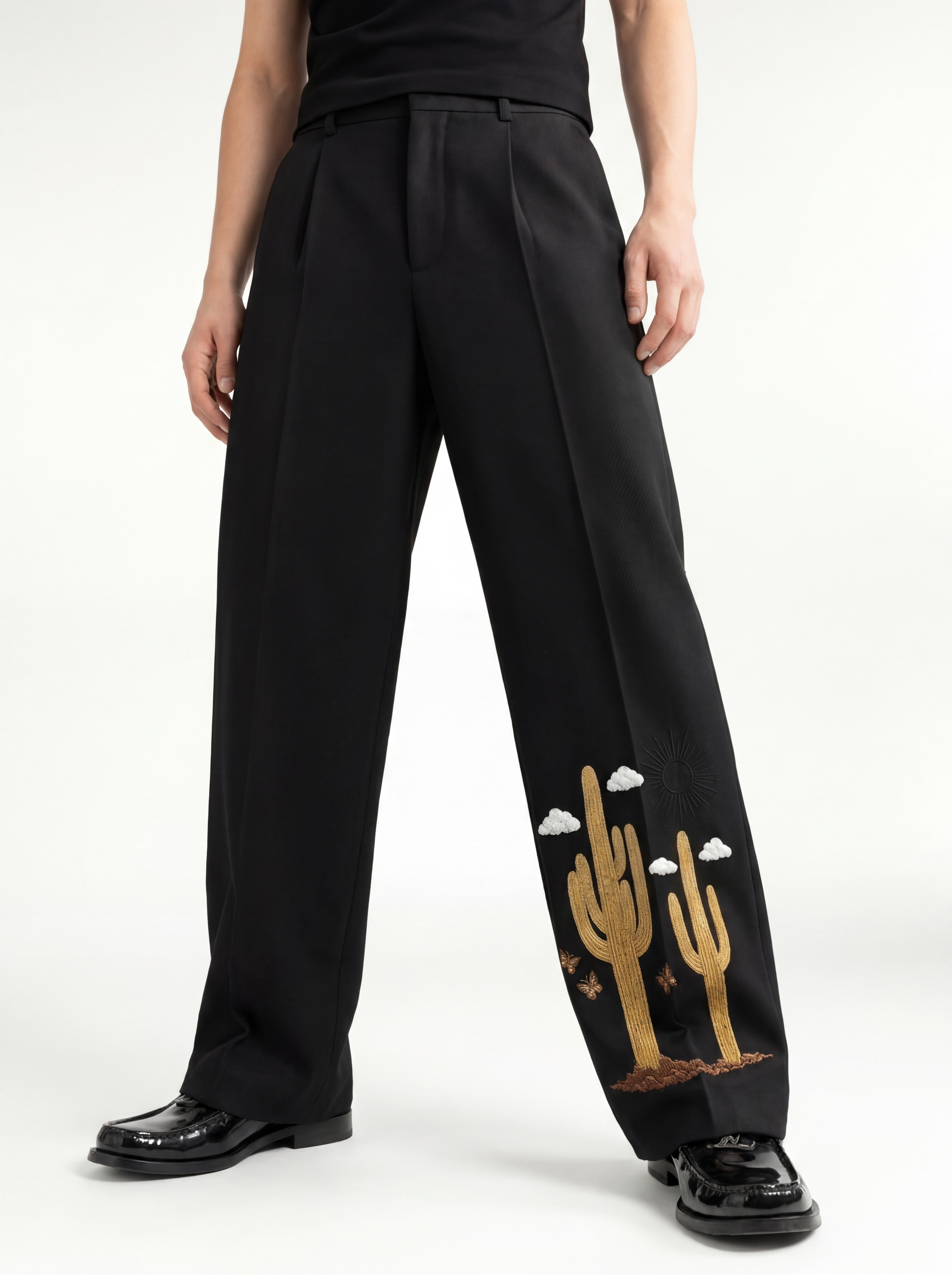 TROUSER GARBADINE - Desert Cactus